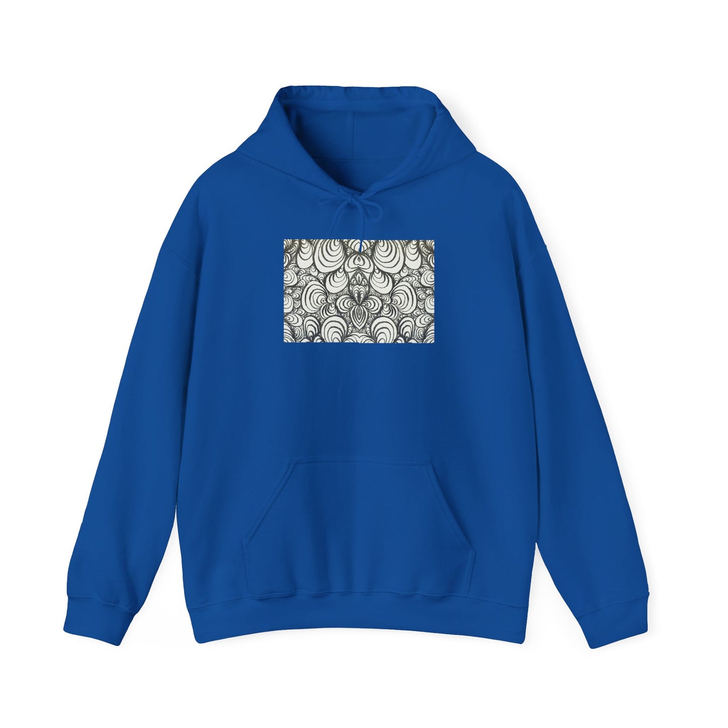 Unisex Heavy Blend™ Original Line Art Hooded Sweatshirt - Puzzle Panels 1