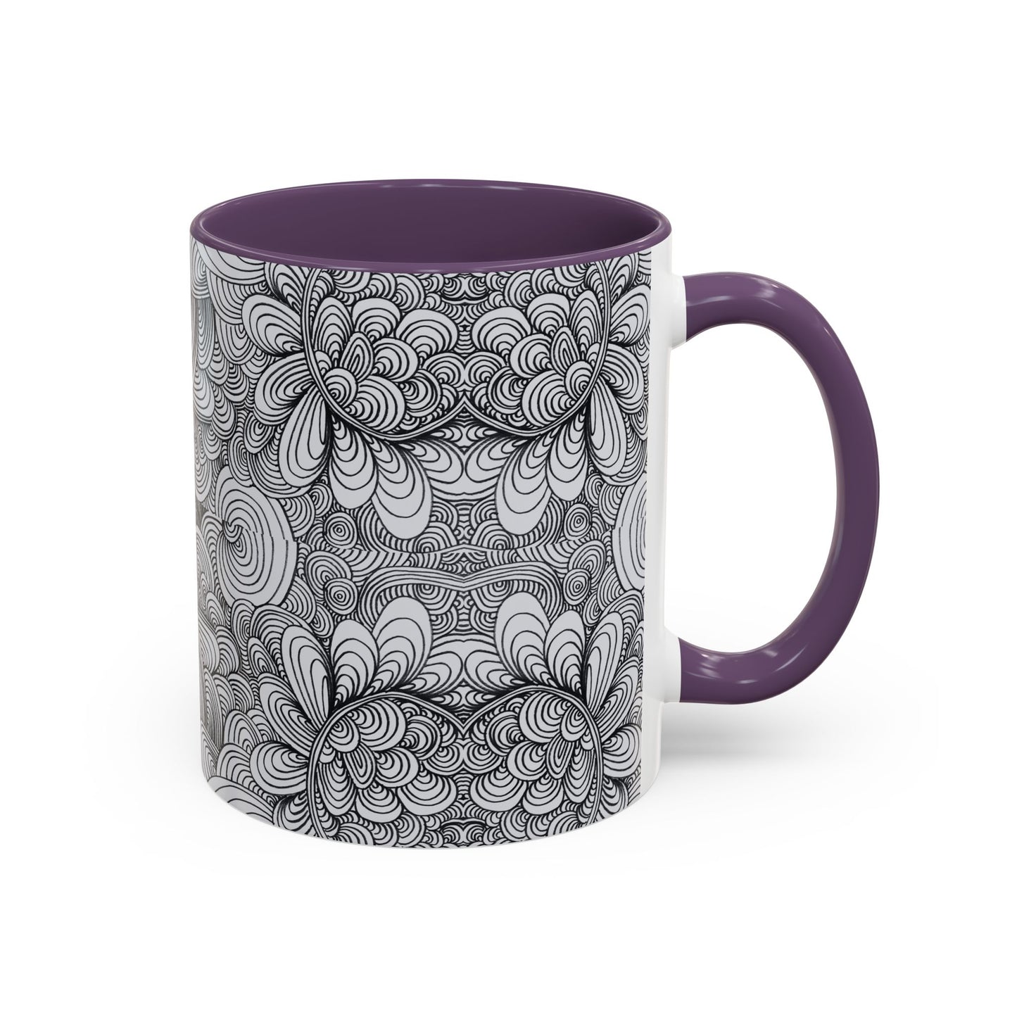 11oz/15oz Original Line Art Coffee Mug - Apricots Noir Mirage