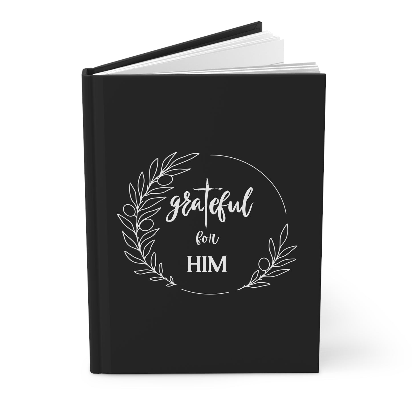 Hardcover Journal Matte Round Motif graTeful for HIM Everyday Carry