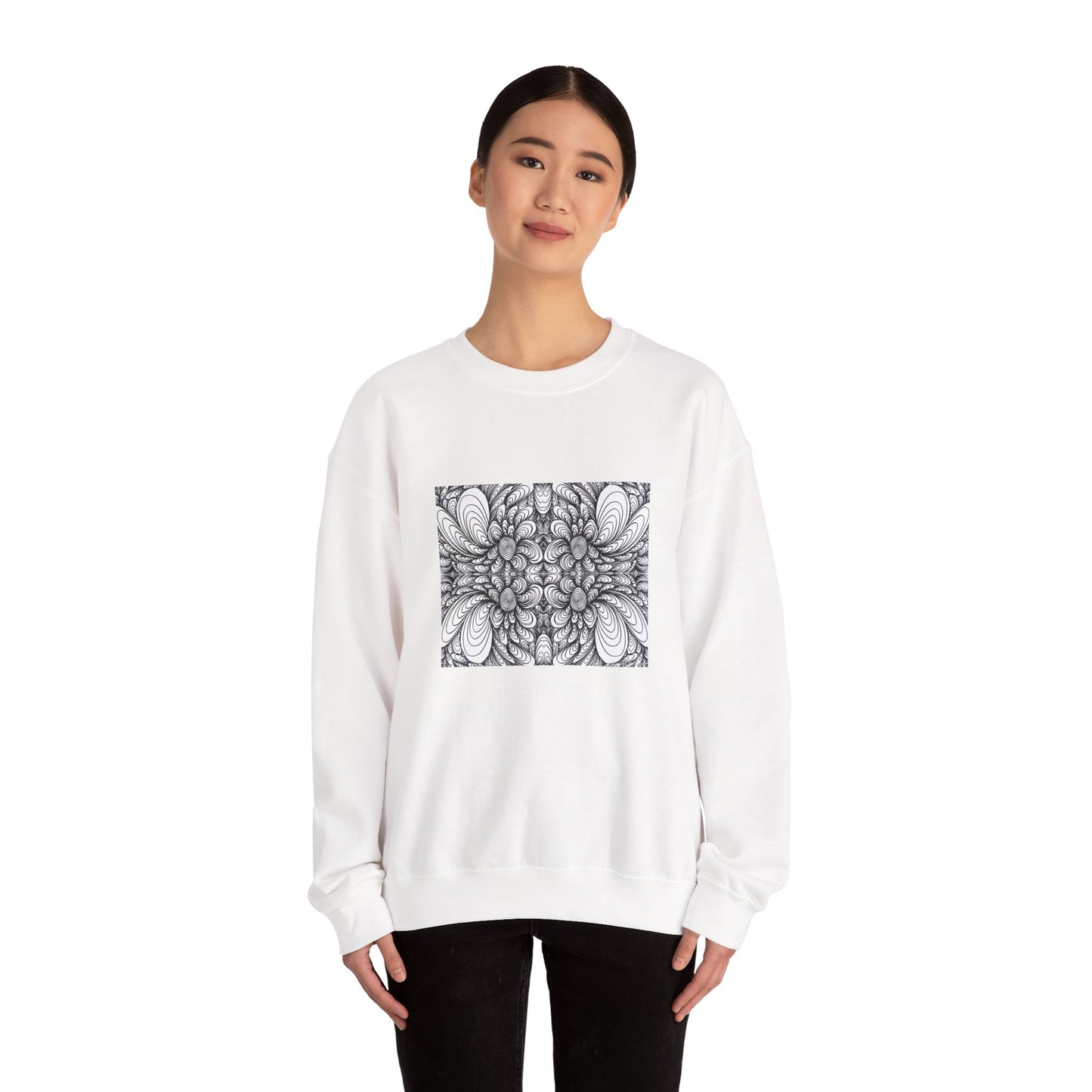 Unisex Original Line Art Sweatshirt - Blooms