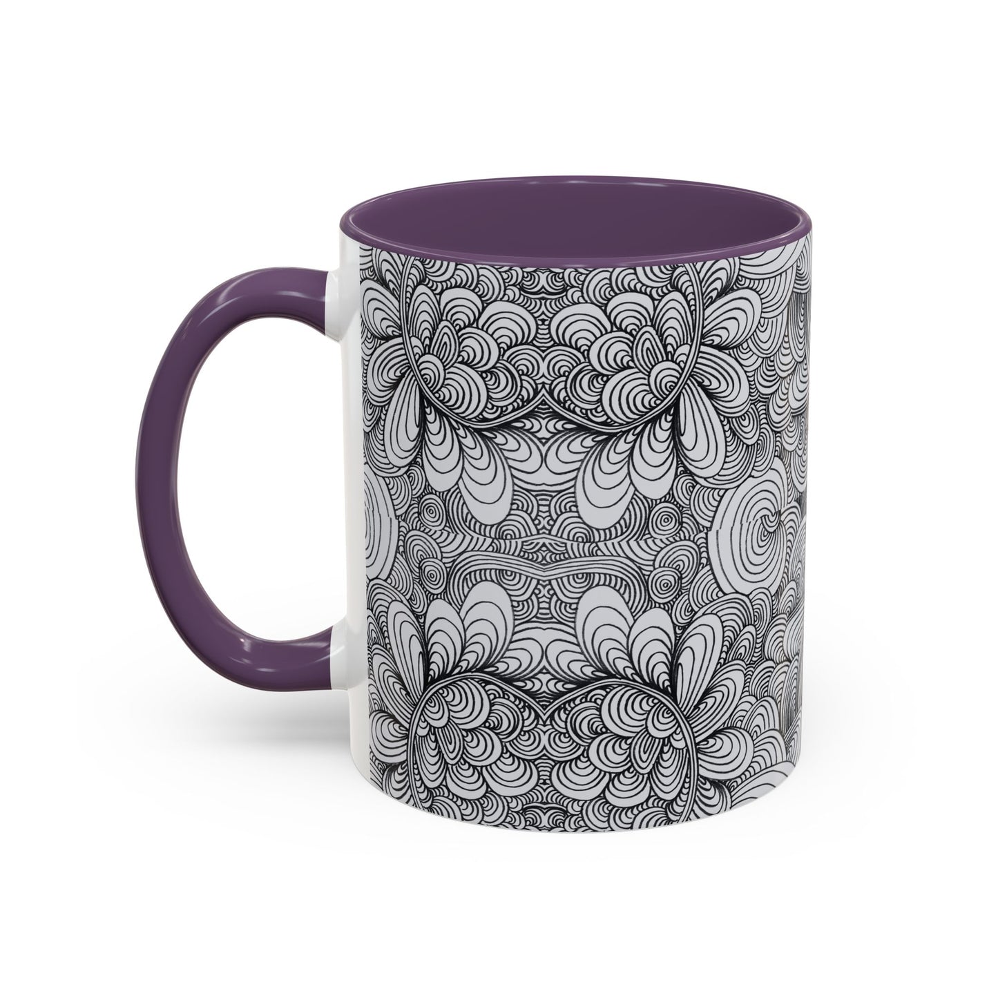 11oz/15oz Original Line Art Coffee Mug - Apricots Noir Mirage
