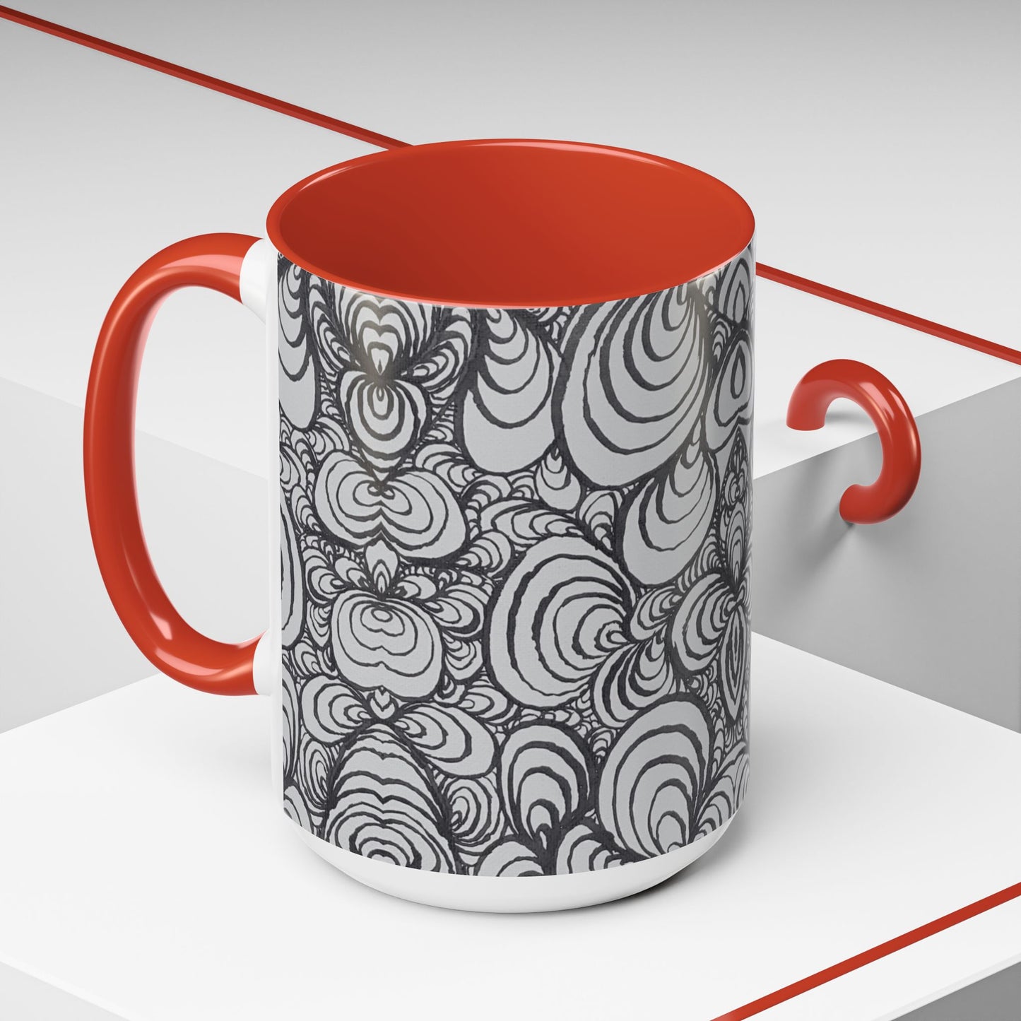 11oz/15oz Original Line Art Mug - Puzzle Panels 1