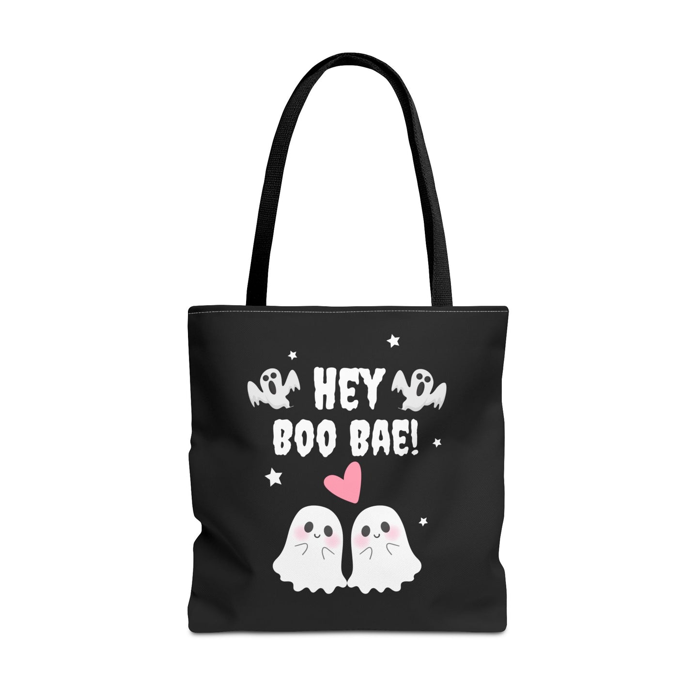 Cute Ghost Couple Boo Bae Halloween Fall Spooky Season Trick or Treating Candy Bag Reusable Halloween Lunch Bag