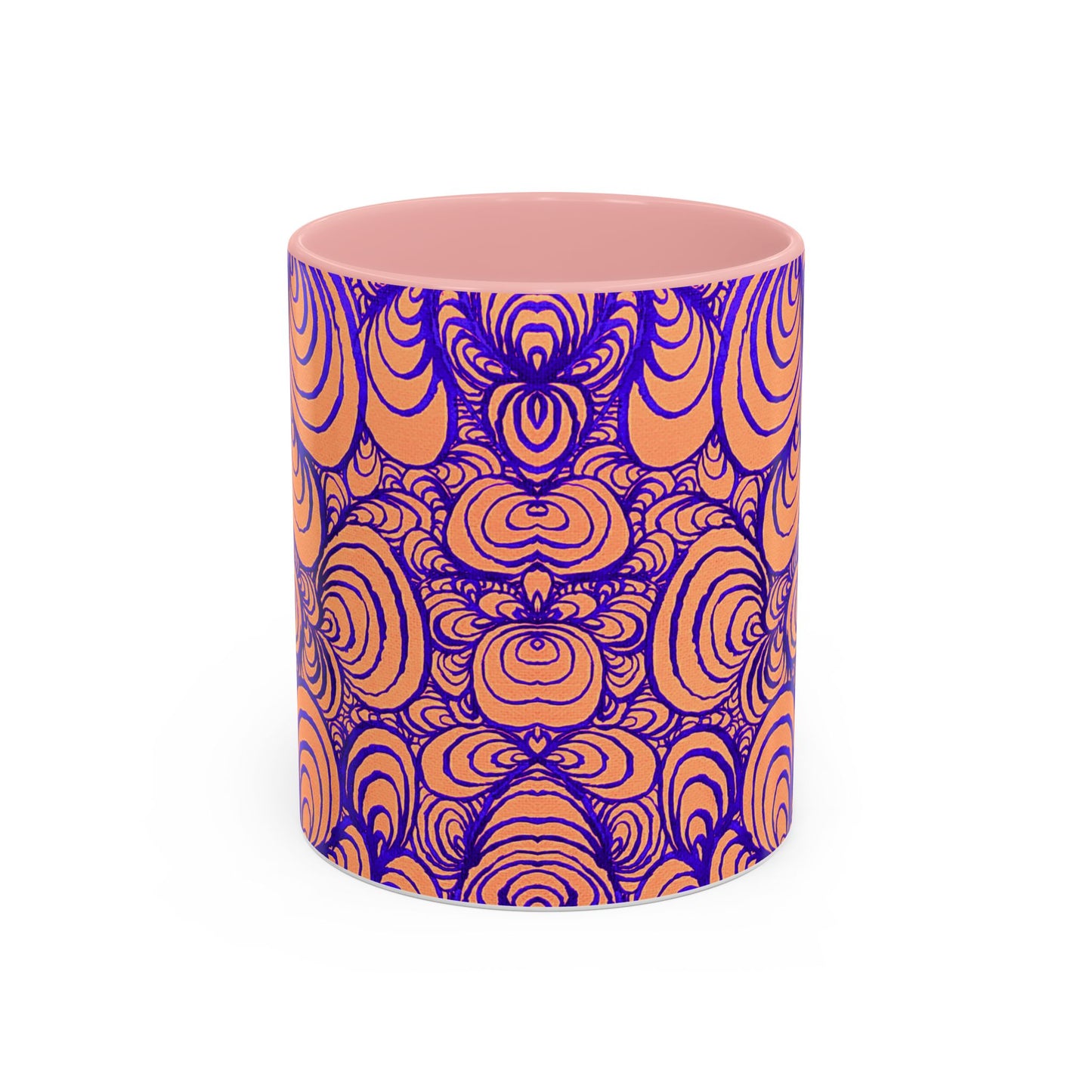 11oz Original Line Art Coffee Mug - Puzzle Panels 1 Color Pop