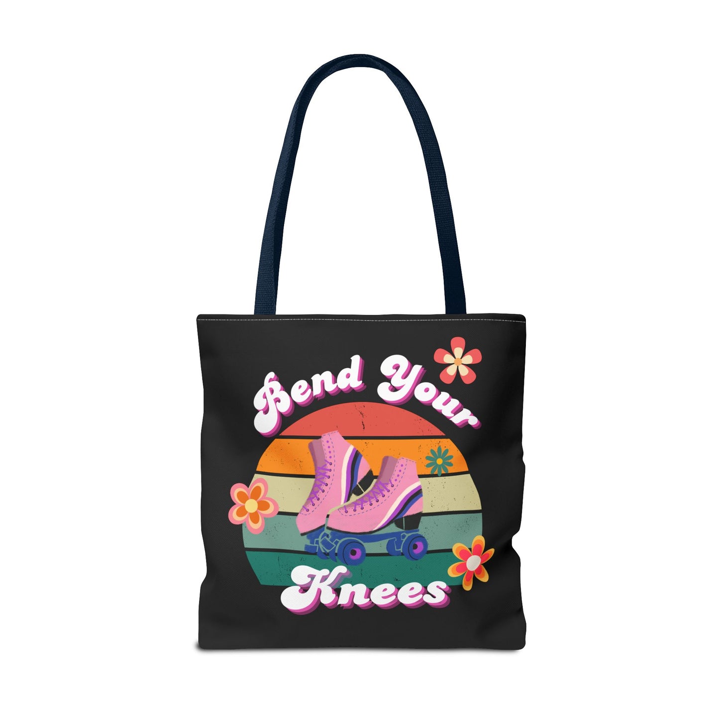 Unisex Retro Vibes Bend Your Knees Skate Day Tote Bag
