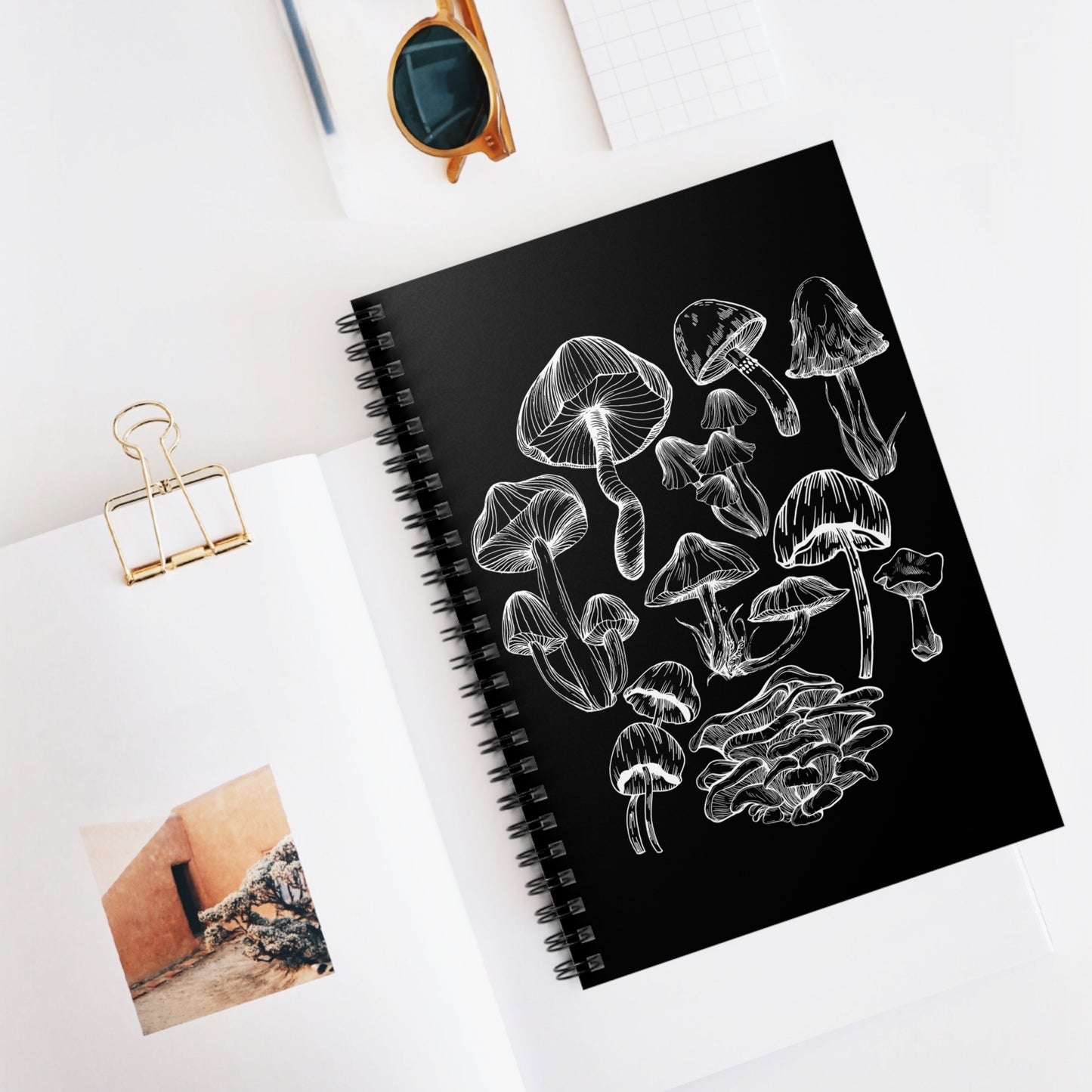 Mushroom Lover Fungi Print Toadstool Spiral Notebook