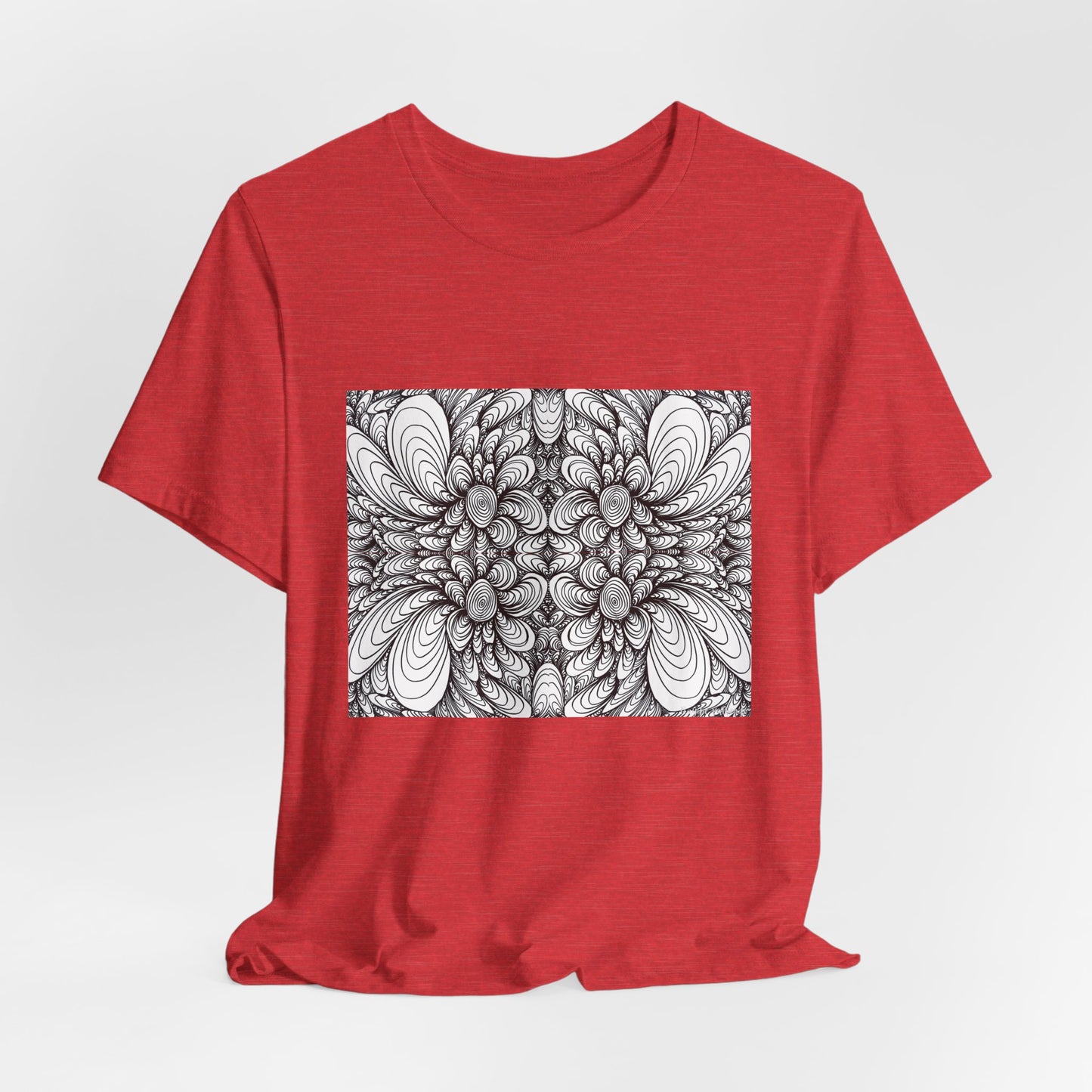 Unisex Original Line Art T-Shirt -Blooms