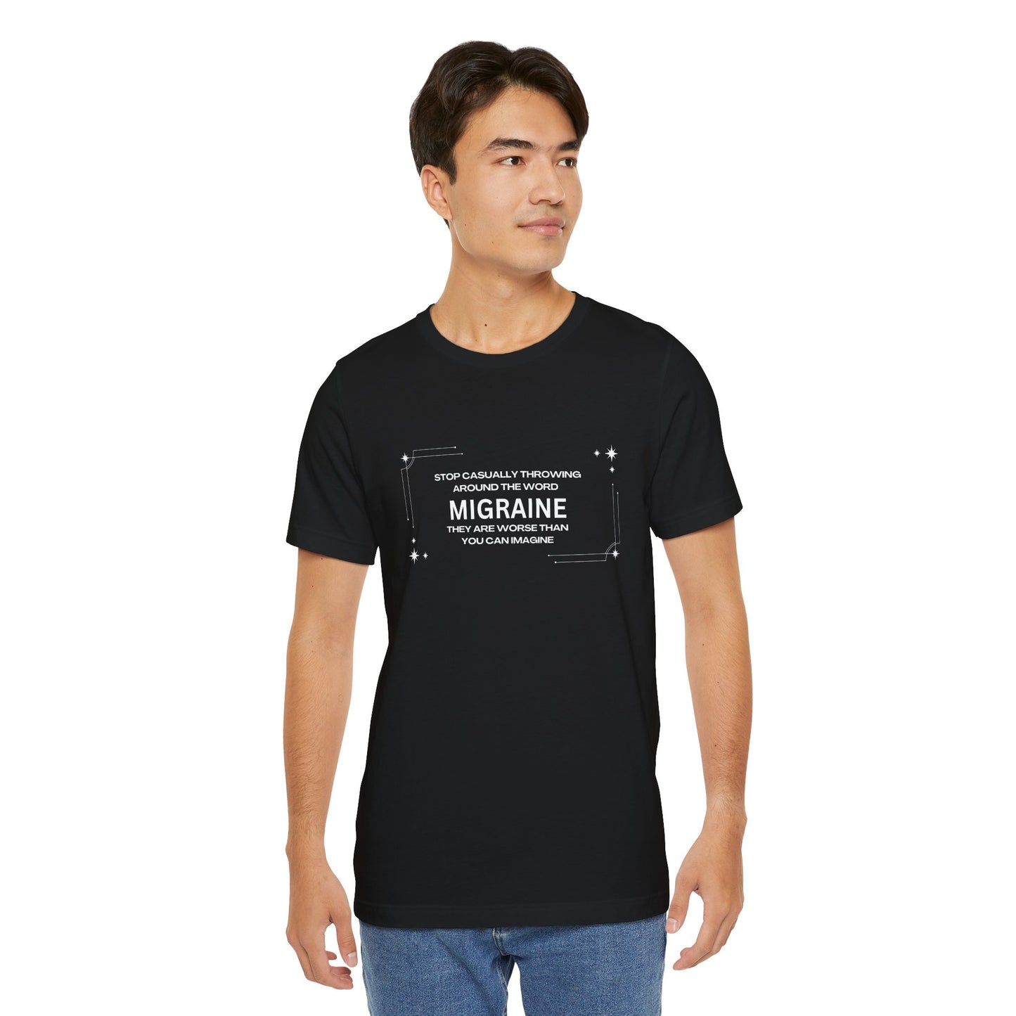 Unisex Migraine Day Invisible Illness Casual Migraine Warrior T-Shirt