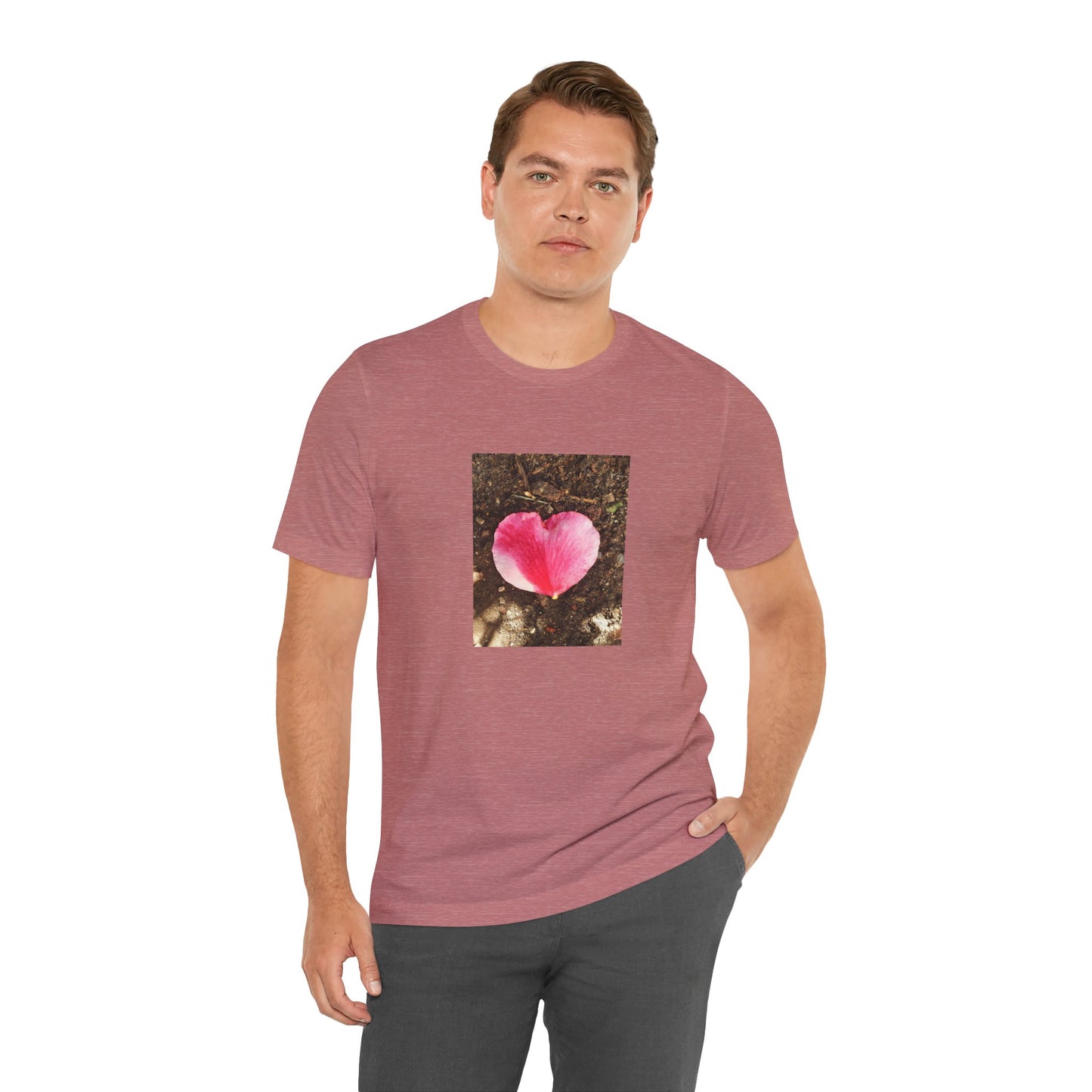 Unisex Jersey Short Sleeve Double Delight Rose Petal T-Shirt