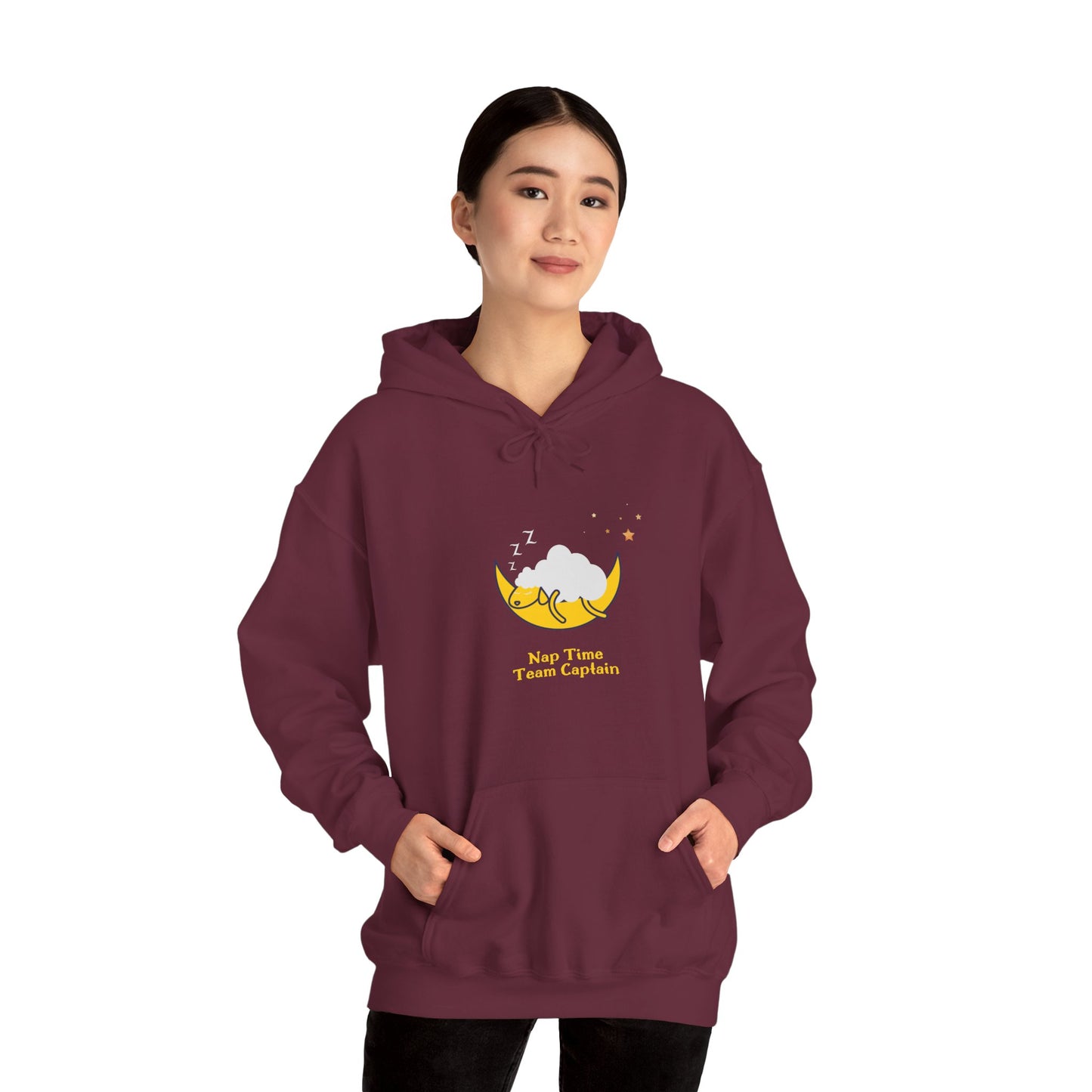 Unisex Heavy Blend™ Nap Time Team Captain Hooded Sweatshirt
