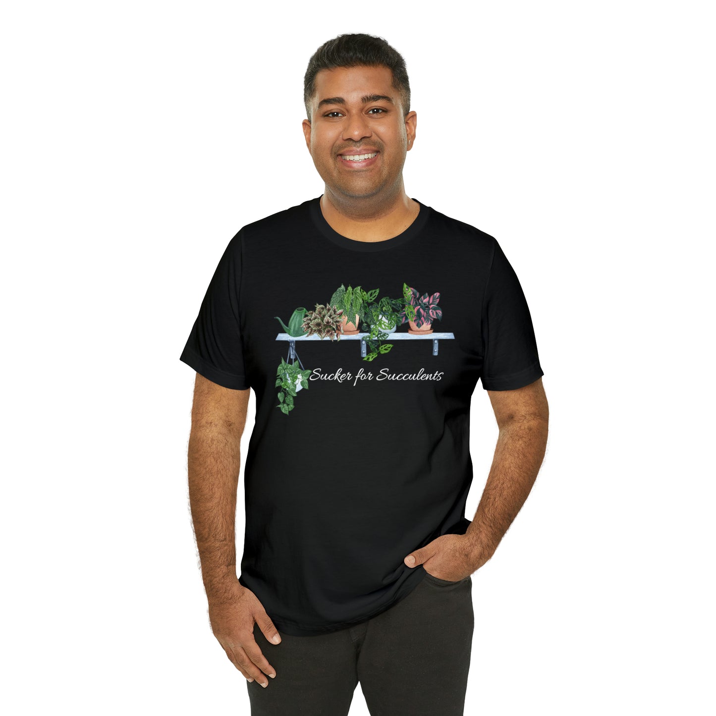 Unisex Gardening Themed T-Shirt Sucker for Succulents