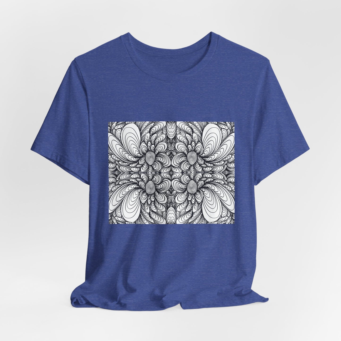 Unisex Original Line Art T-Shirt -Blooms