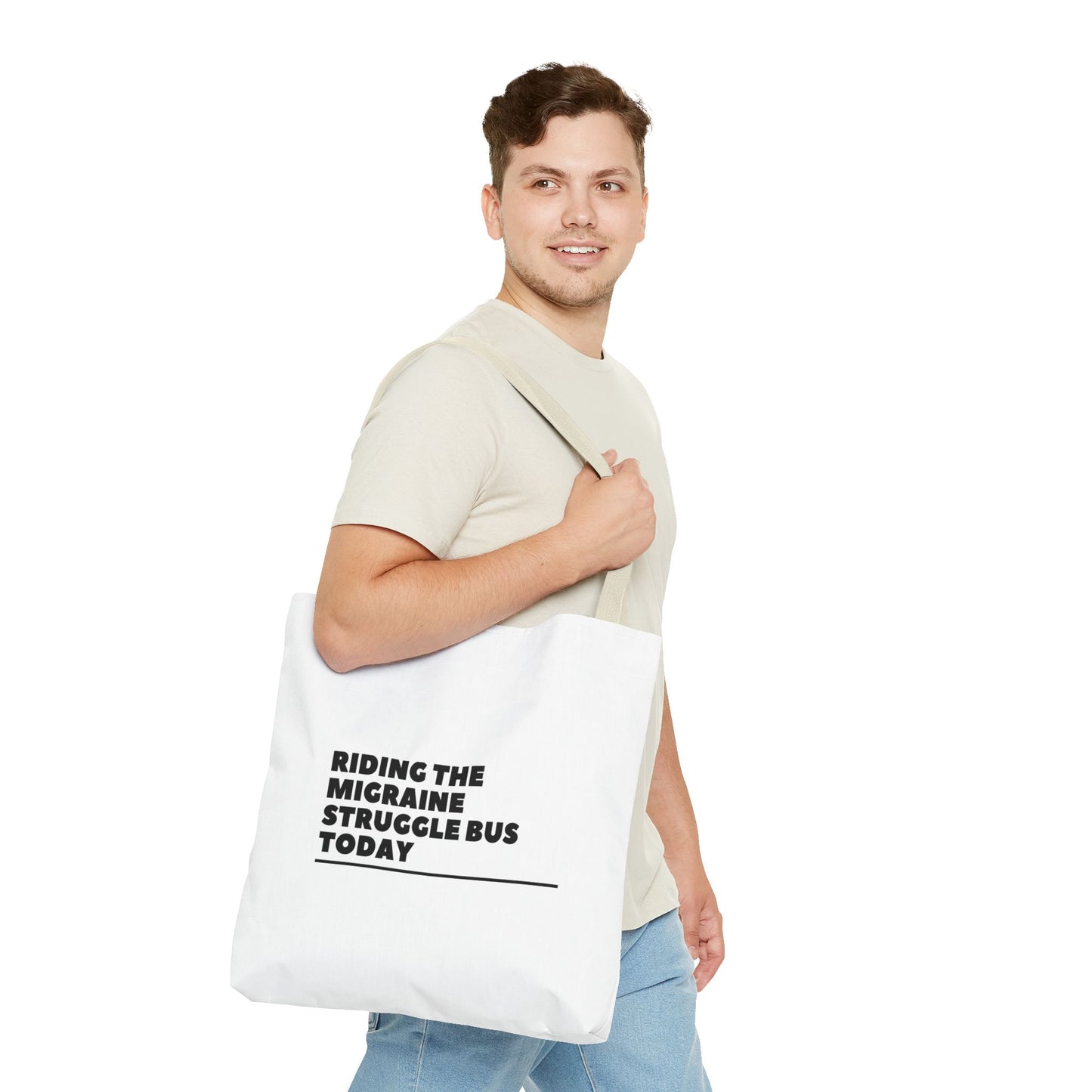 Unisex Migraine Day Invisible Illness Warrior Tote Bag