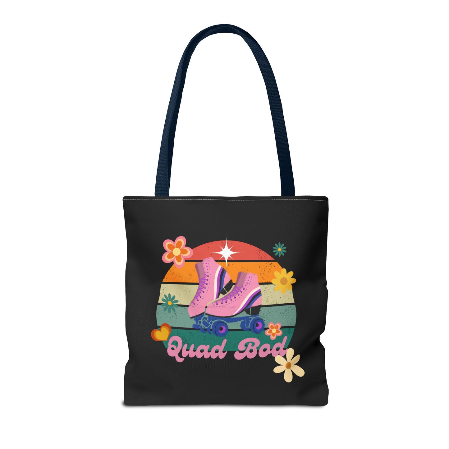 Unisex Retro Vibes Roller Skate Quad Bod Tote Bag