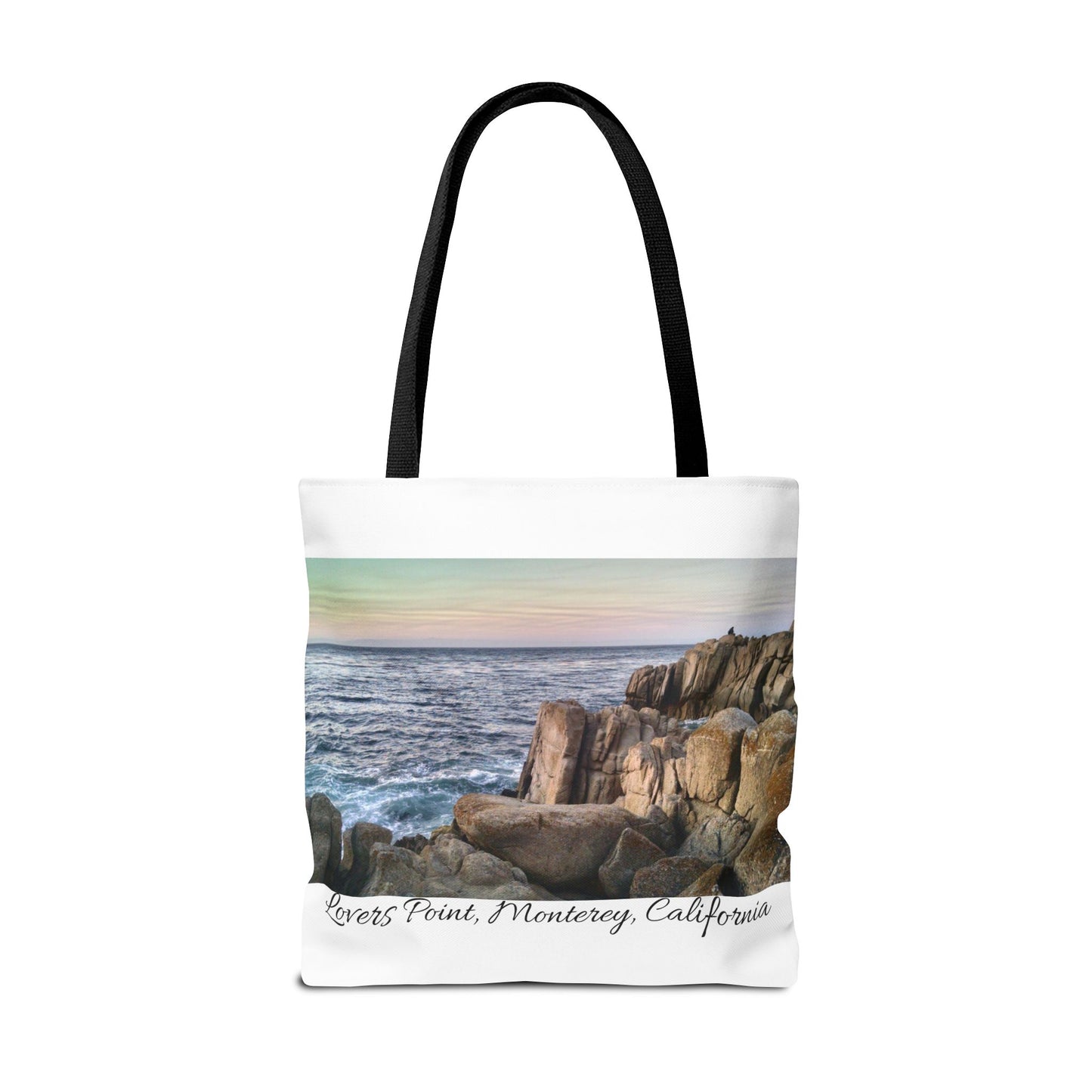 Unisex Travel Tote Bag Monterey California Scenic View Lovers Point Bay Area Keepsake Tote Bag Ocean View Nature Inspired Travel Gift Idea