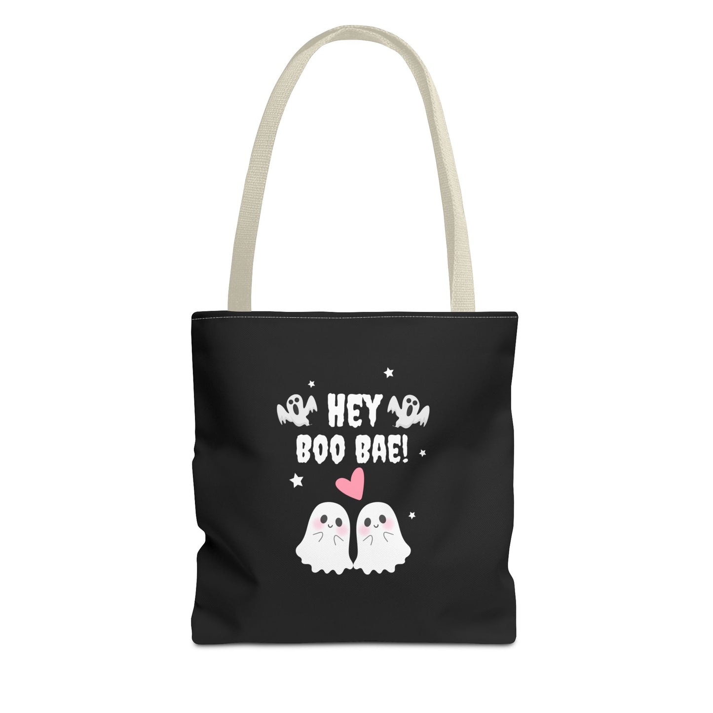 Cute Ghost Couple Boo Bae Halloween Fall Spooky Season Trick or Treating Candy Bag Reusable Halloween Lunch Bag