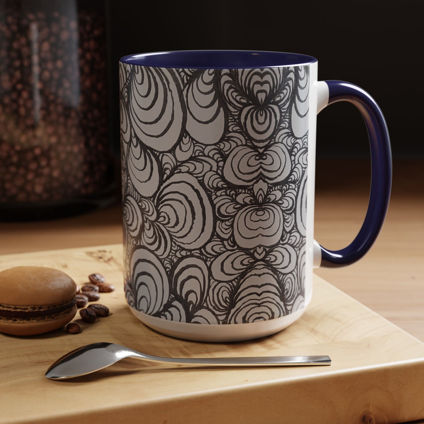 11oz/15oz Original Line Art Mug - Puzzle Panels 1