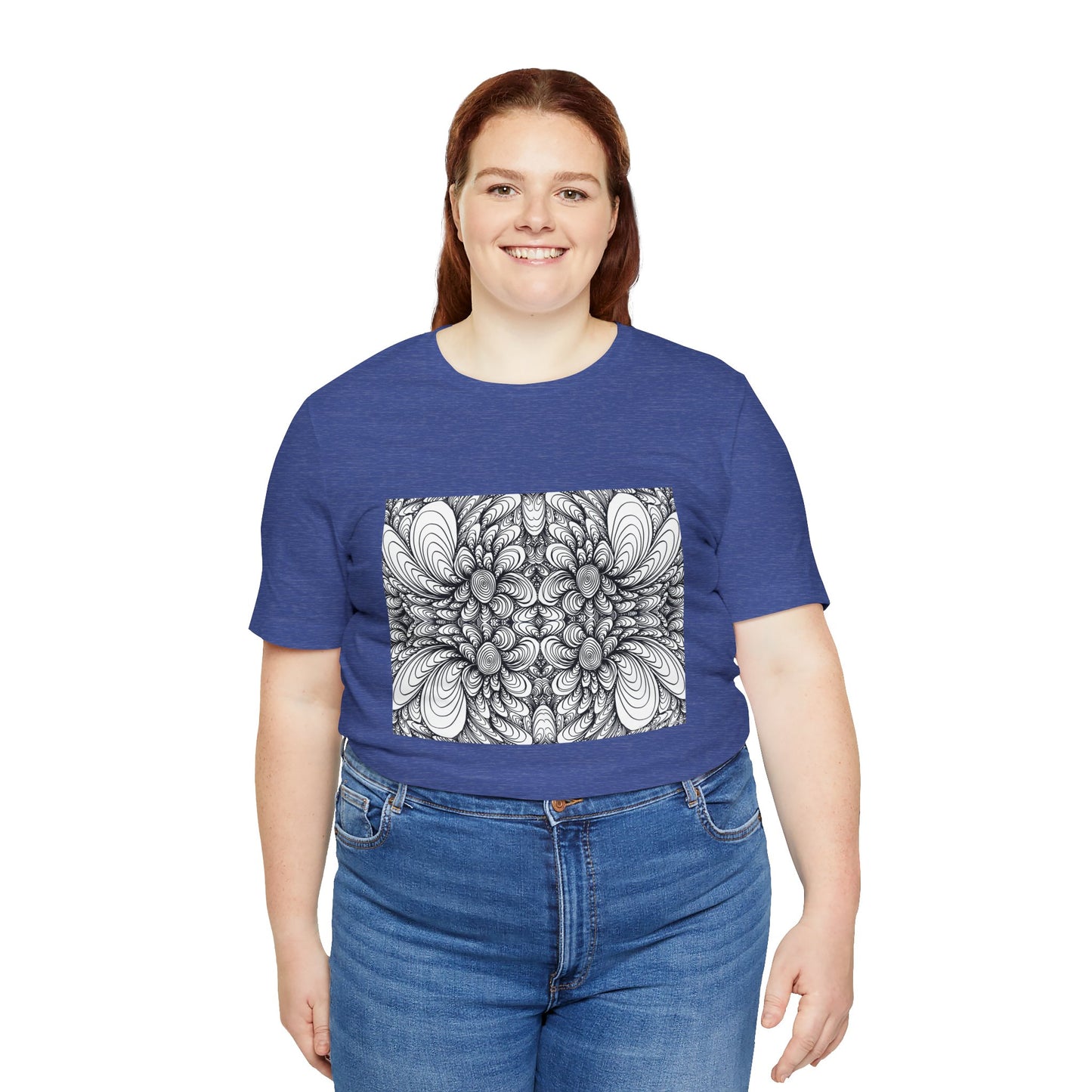 Unisex Original Line Art T-Shirt -Blooms