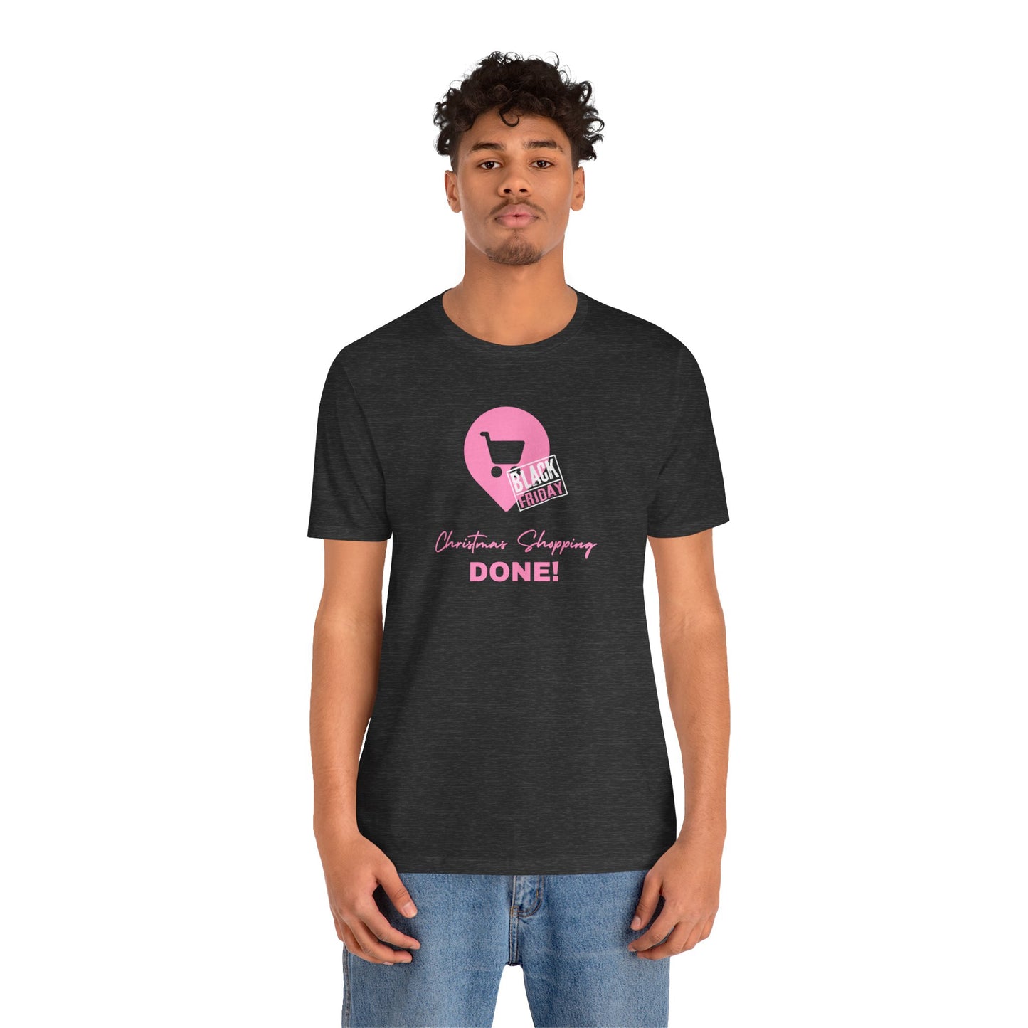 Unisex Jersey Short Sleeve Black Friday Christmas Shopping T-Shirt