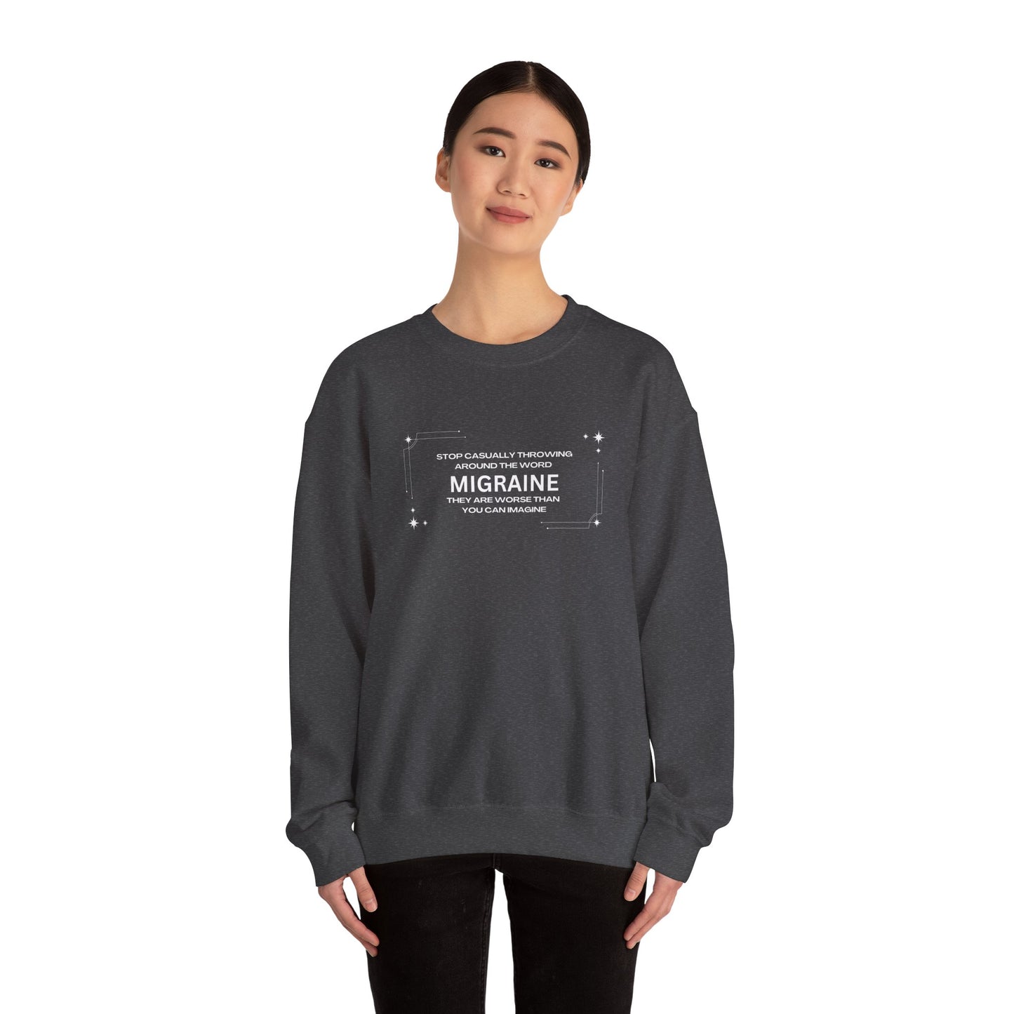 Unisex Migraine Day Invisible Illness Warrior Sweatshirt