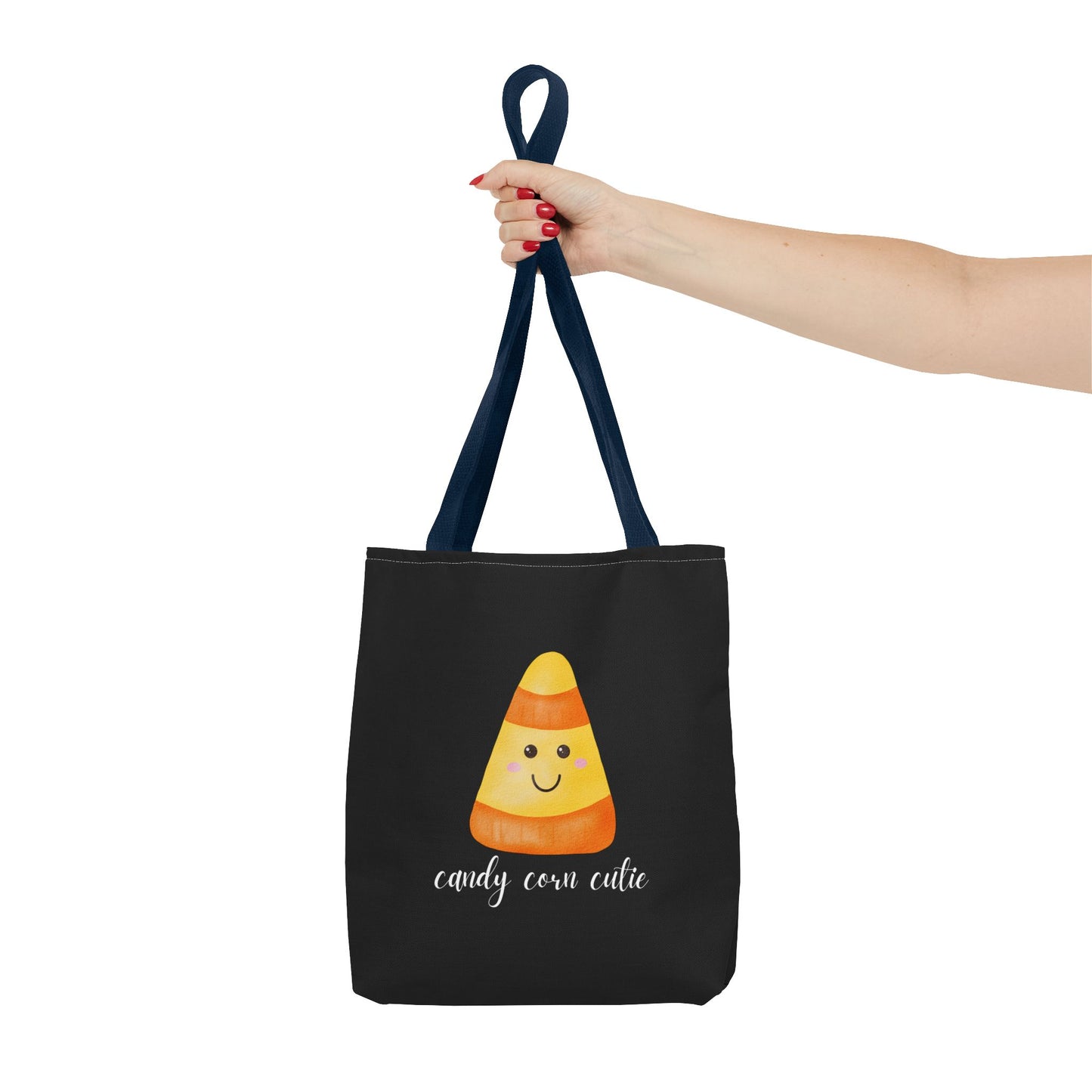 Cute Candy Corn Halloween Tote Bag Spooky Season Tote Trick or Treating Candy Bag Fall Themed Reusable Lunch Tote