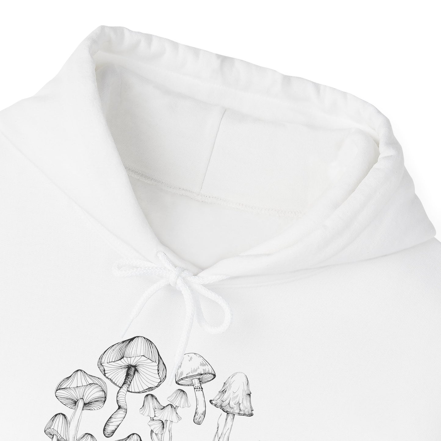 Unisex Mushroom Lover Fungi Print Toadstool Hooded Sweatshirt