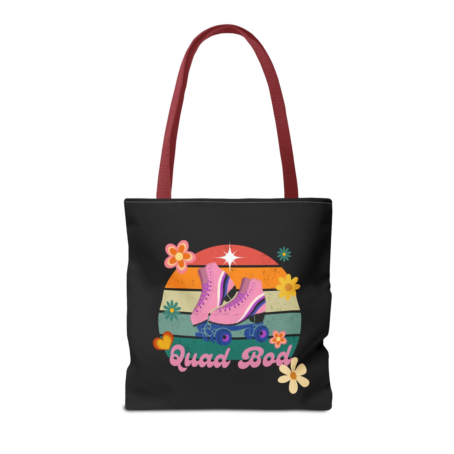 Unisex Retro Vibes Roller Skate Quad Bod Tote Bag