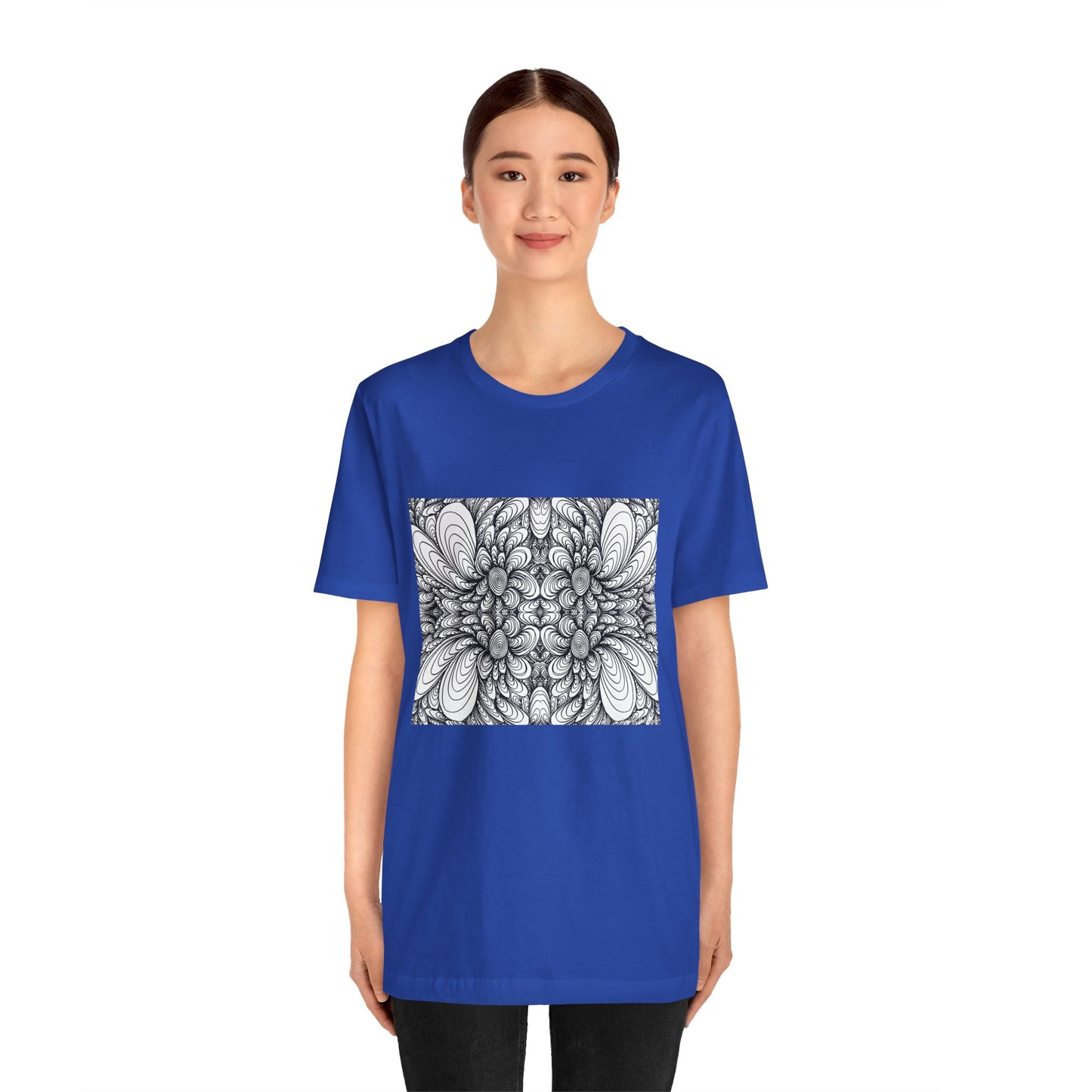 Unisex Original Line Art T-Shirt -Blooms