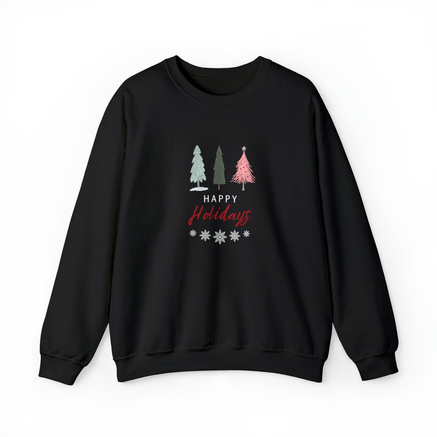 Unisex Heavy Blend Crewneck Happy Holidays Seasons Greetings Fall Sweatshirt