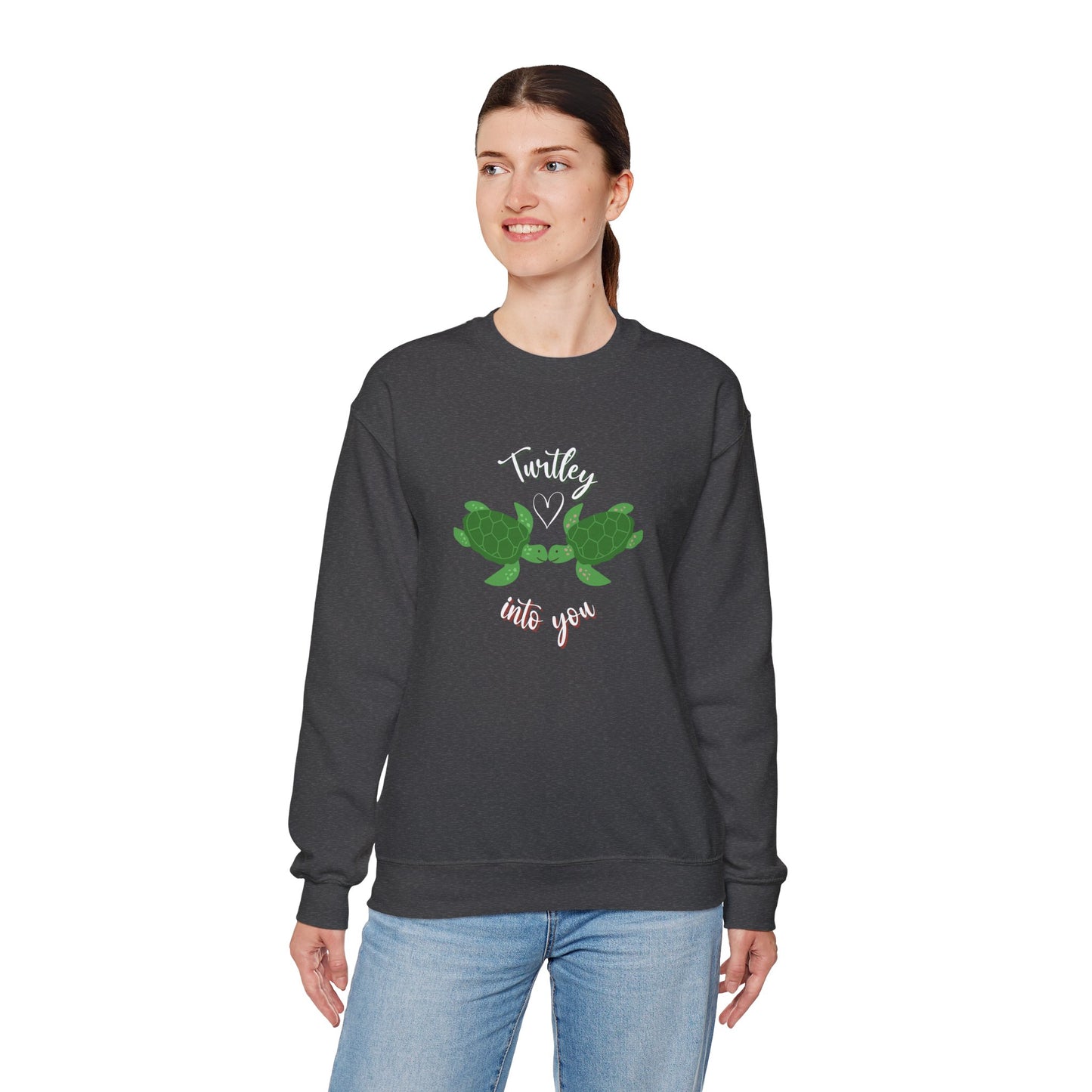 Unisex Cute Turtle Lover Turtley Into You Sweatshirt
