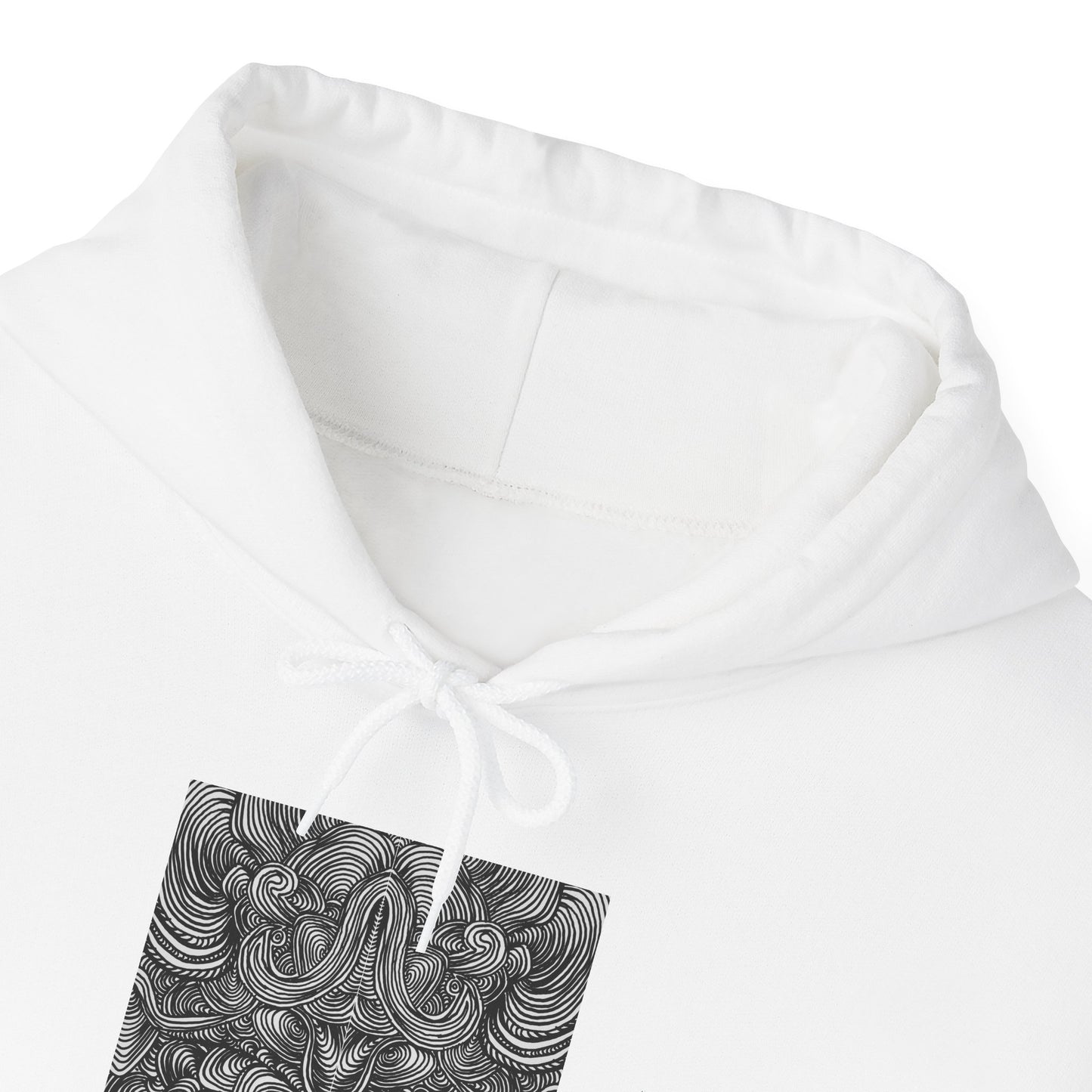 Unisex Heavy Blend™ Original Minimalist Line Art Full Size Hooded Sweatshirt - Liquid