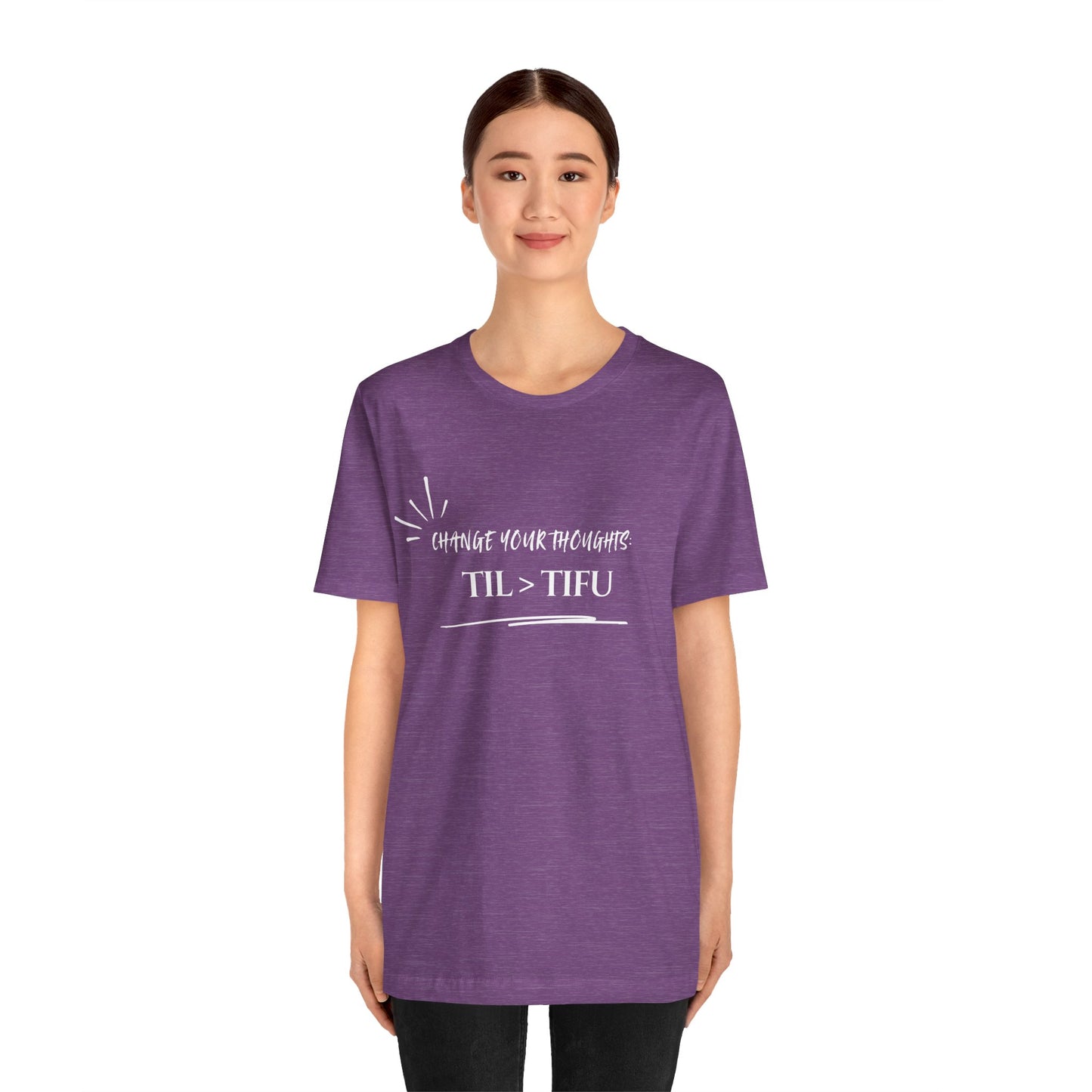 Unisex Self Love Positive Self Talk and Thoughts Mental Health Awareness and Positivity T-Shirt TIL>TIFU