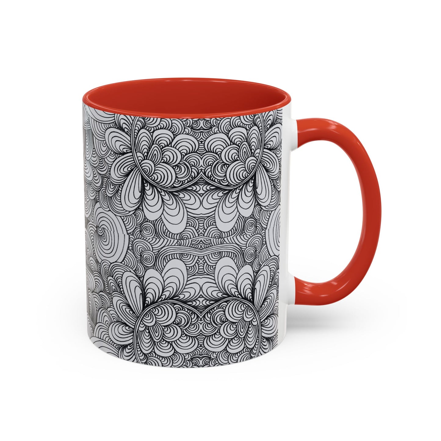 11oz/15oz Original Line Art Coffee Mug - Apricots Noir Mirage
