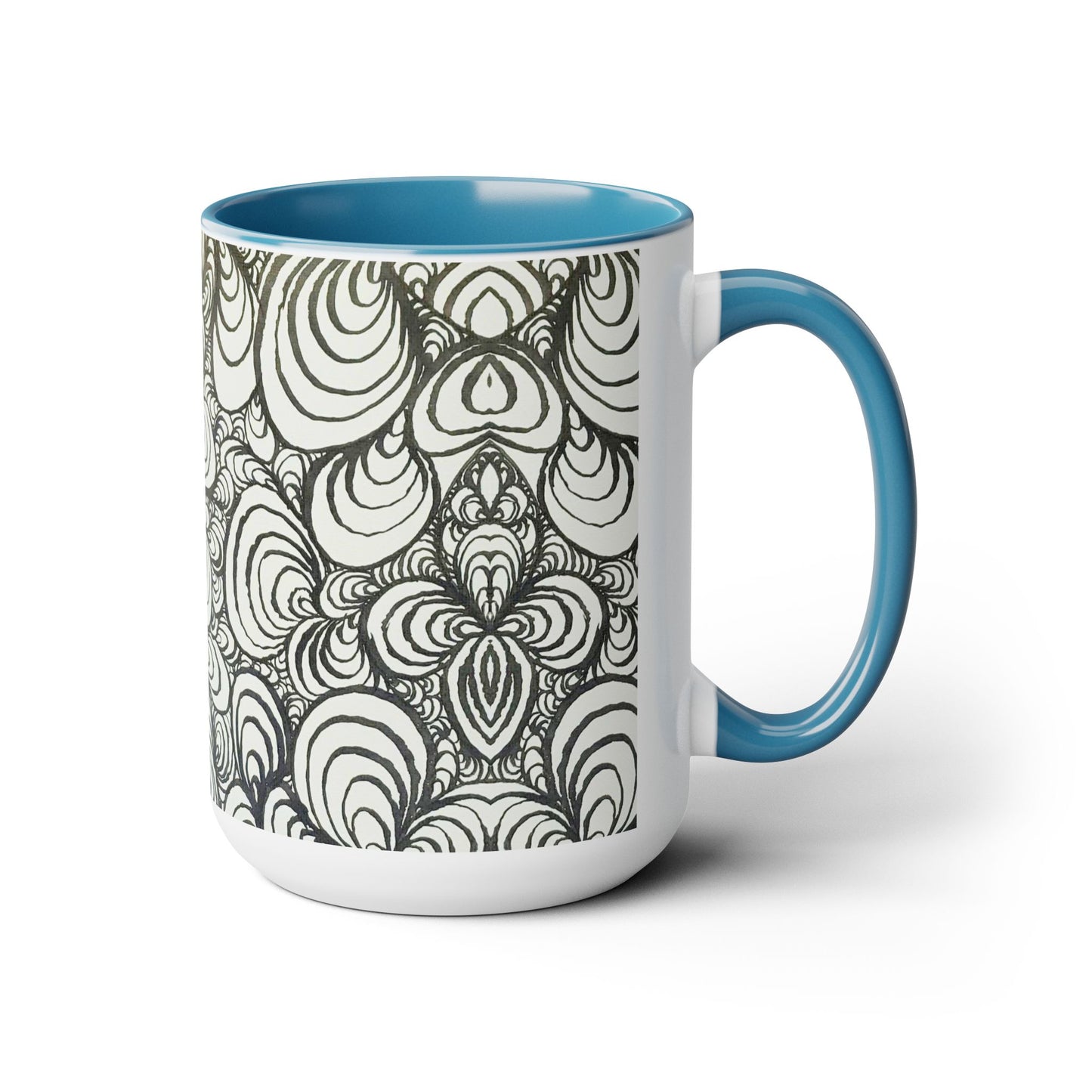 15oz Original Line Art Mug - Puzzle Panels 1