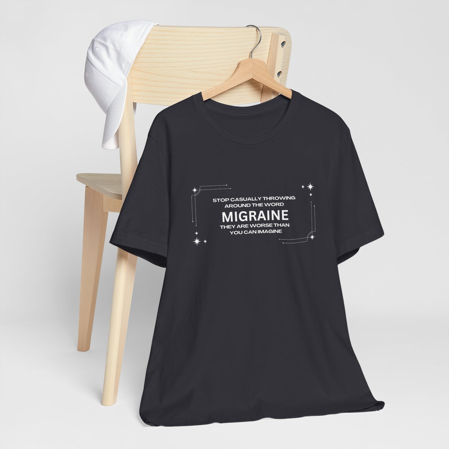 Unisex Migraine Day Invisible Illness Casual Migraine Warrior T-Shirt