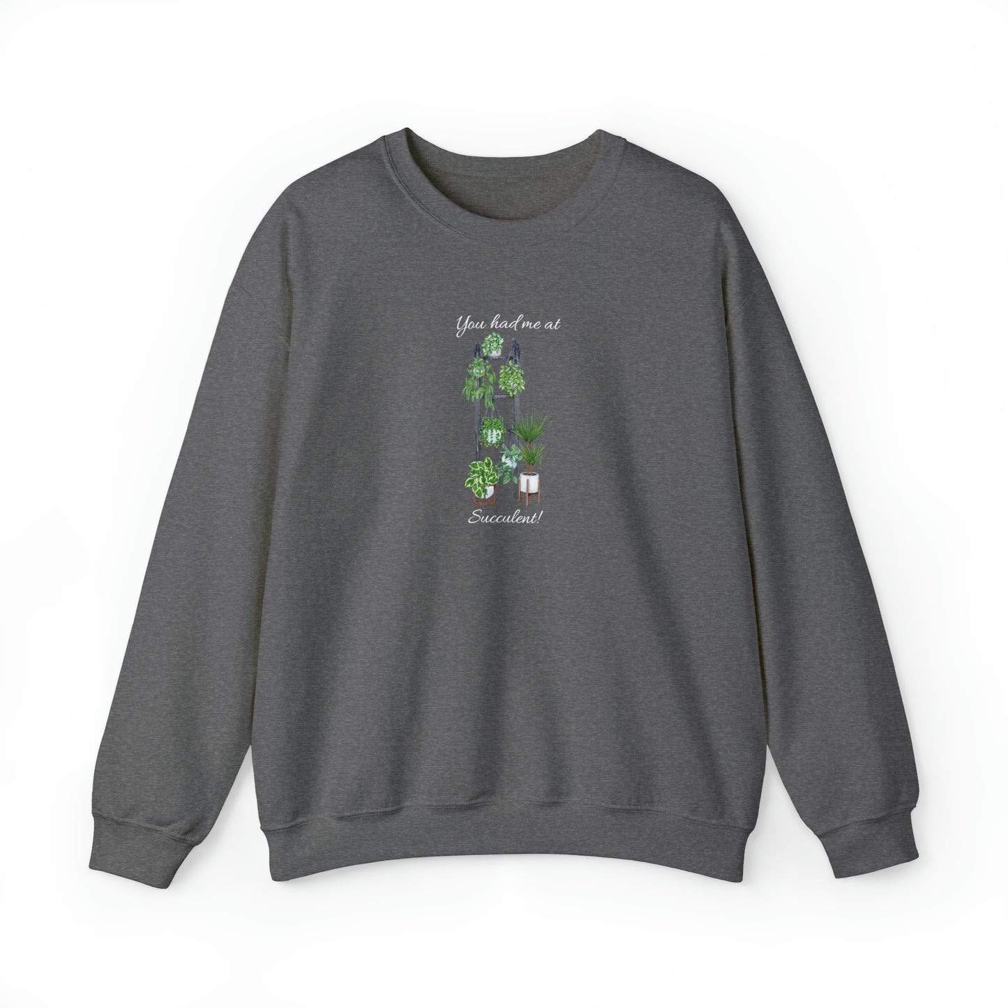 Unisex Garden Themed Succulent Sweatshirt