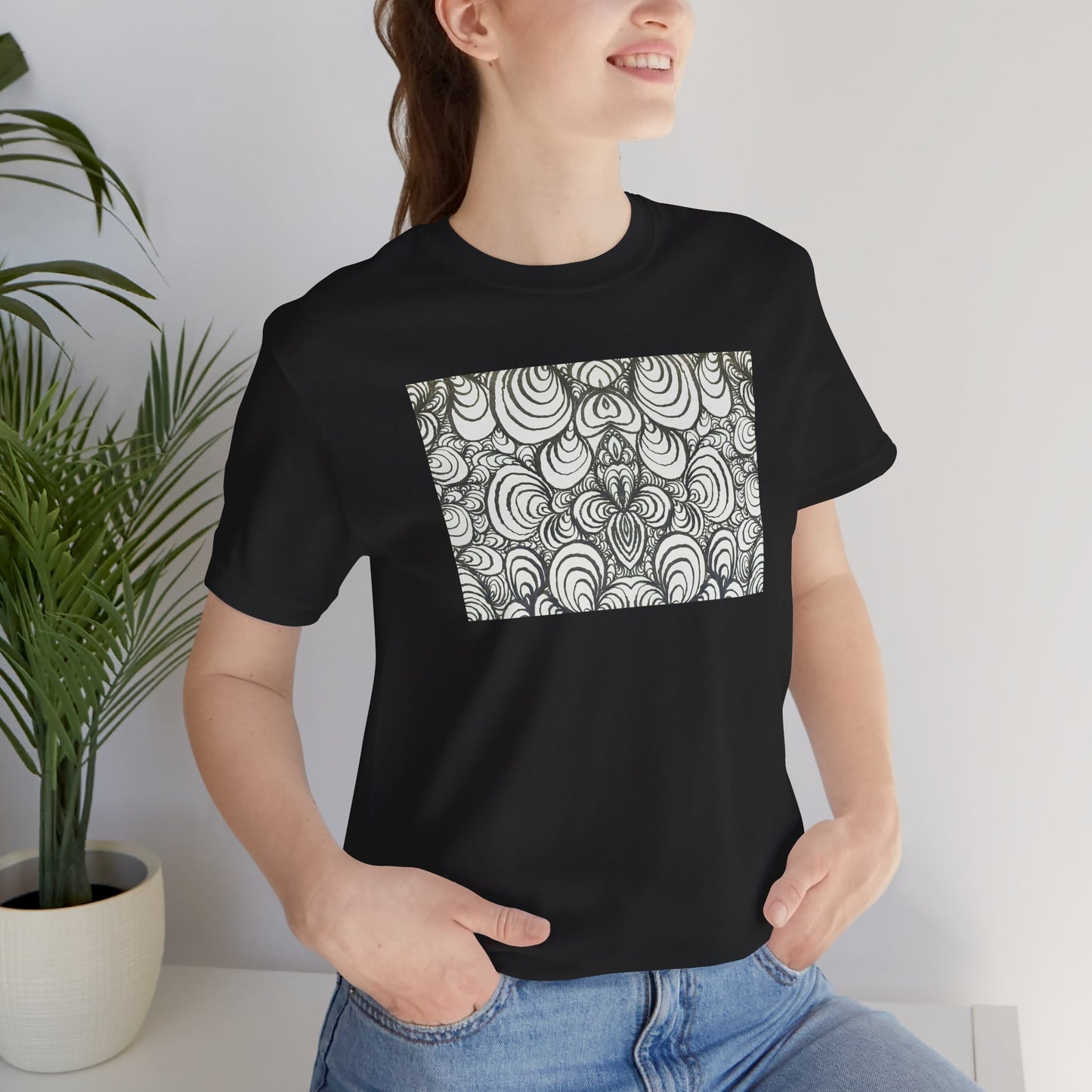 Unisex Original Line Art T-Shirt - Puzzle Panels 1