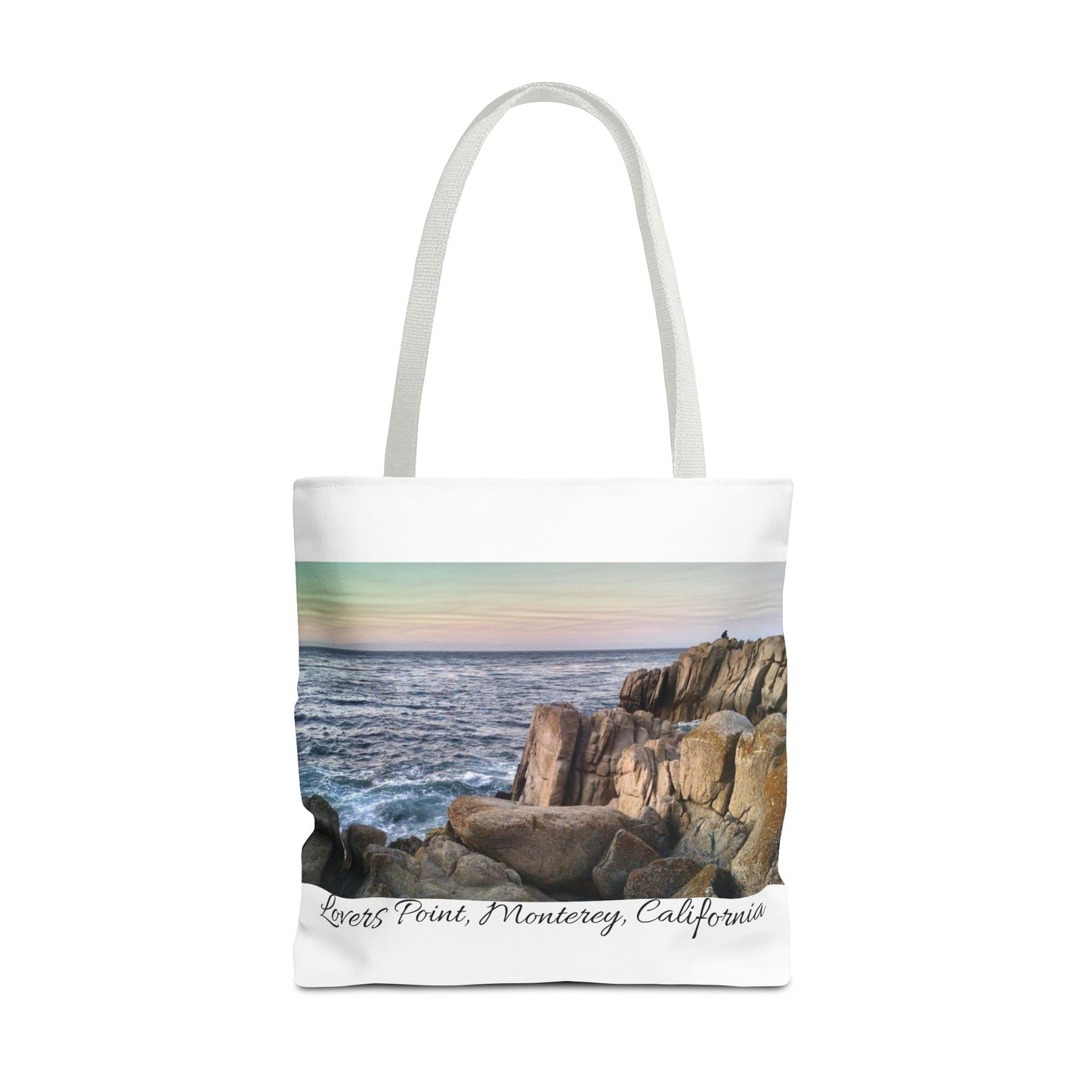 Unisex Travel Tote Bag Monterey California Scenic View Lovers Point Bay Area Keepsake Tote Bag Ocean View Nature Inspired Travel Gift Idea