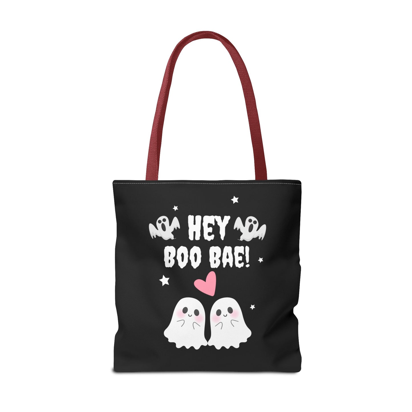 Cute Ghost Couple Boo Bae Halloween Fall Spooky Season Trick or Treating Candy Bag Reusable Halloween Lunch Bag