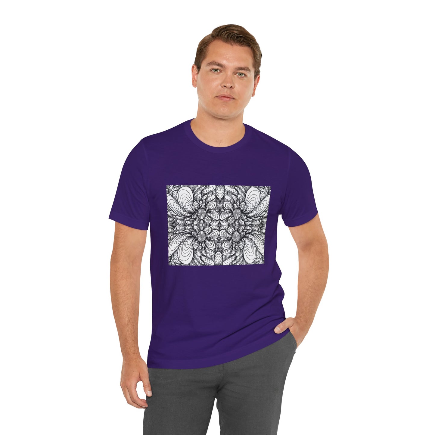 Unisex Original Line Art T-Shirt -Blooms