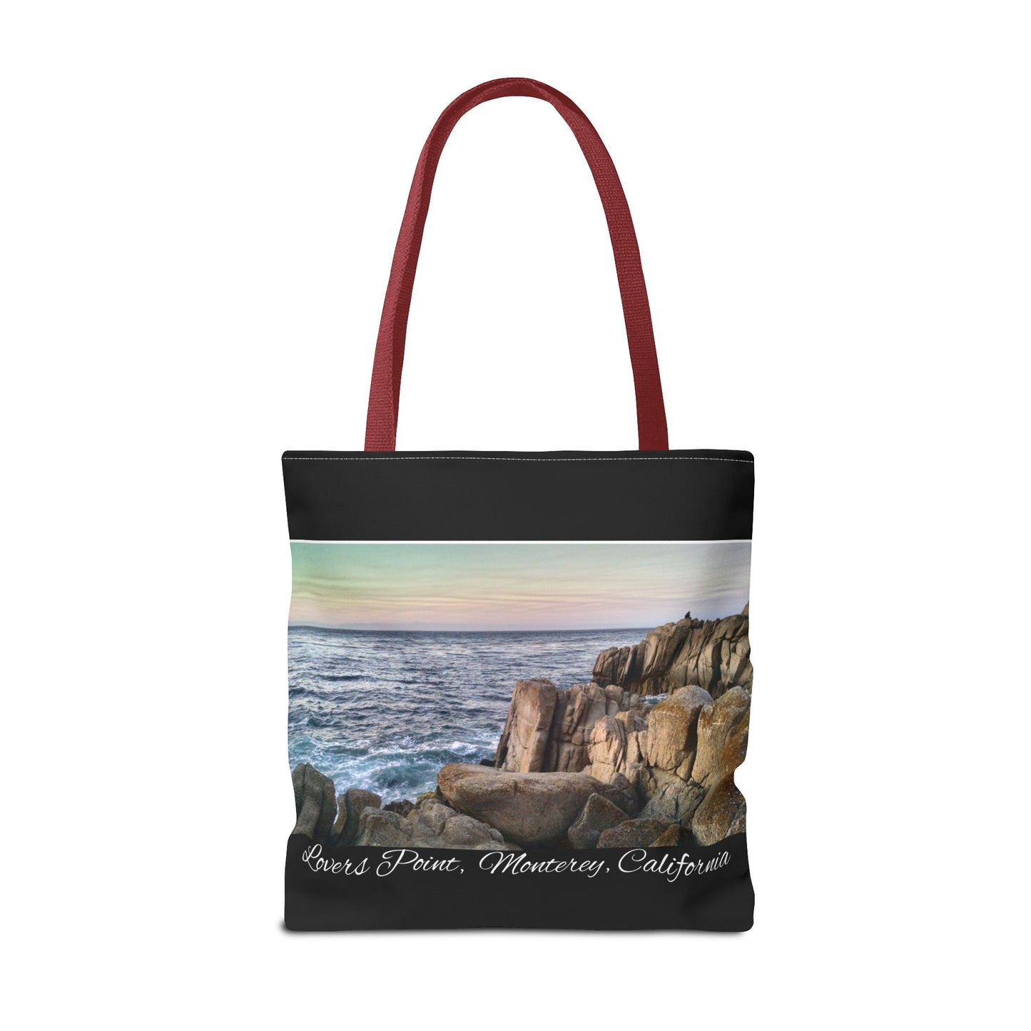 Unisex Travel Tote Bag Monterey California Scenic View Lovers Point Bay Area Keepsake Tote Bag Ocean View Nature Inspired Travel Gift Idea