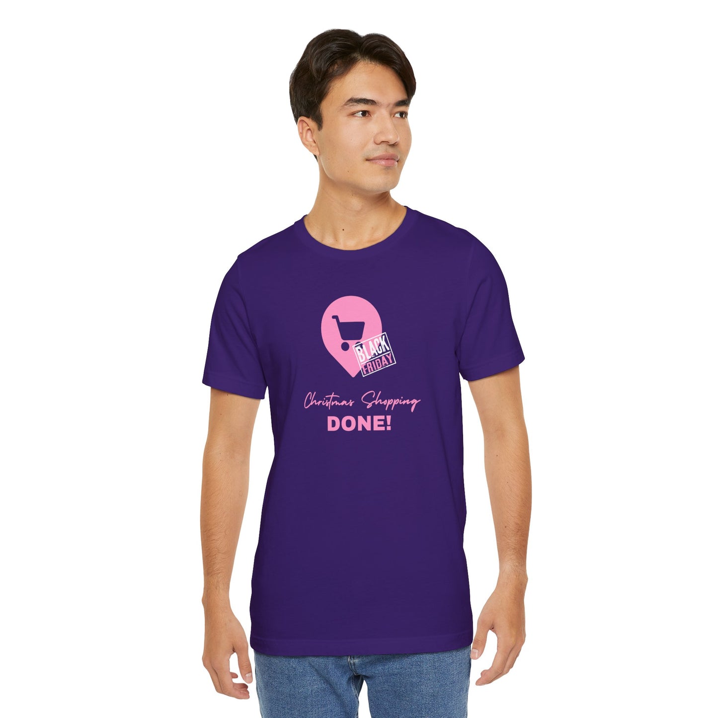 Unisex Jersey Short Sleeve Black Friday Christmas Shopping T-Shirt