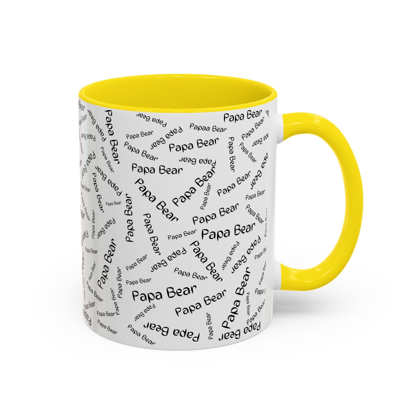 11oz/15oz Papa Bear Word Scramble Coffee Mug