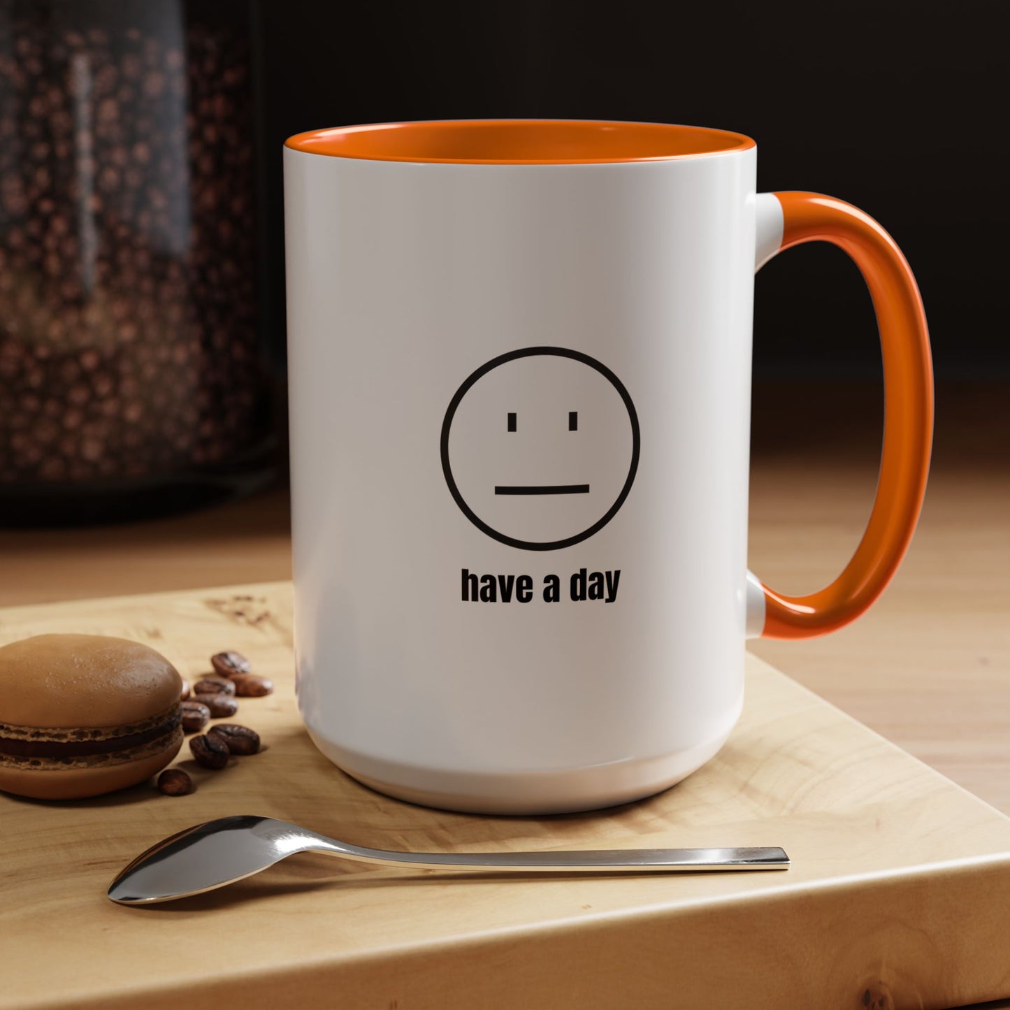 11oz/15oz Straight Face Have A Day Coffee Mug