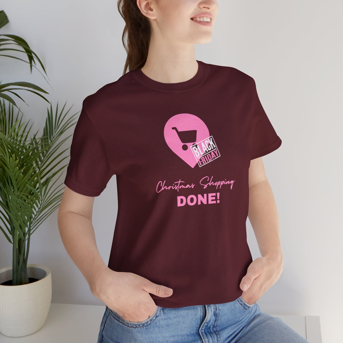 Unisex Jersey Short Sleeve Black Friday Christmas Shopping T-Shirt