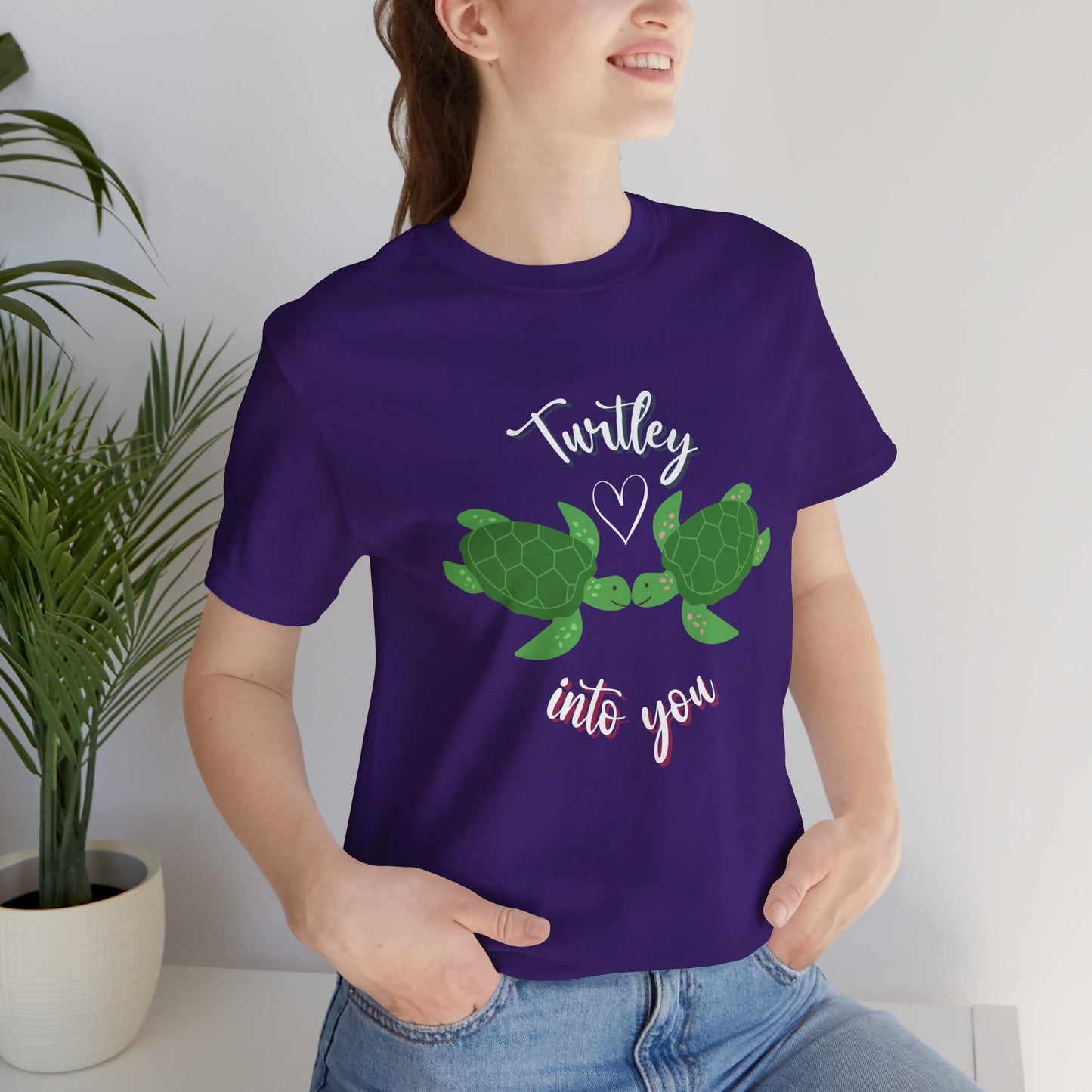 Unisex Cute Turtle Lover Turtley Into You T-Shirt