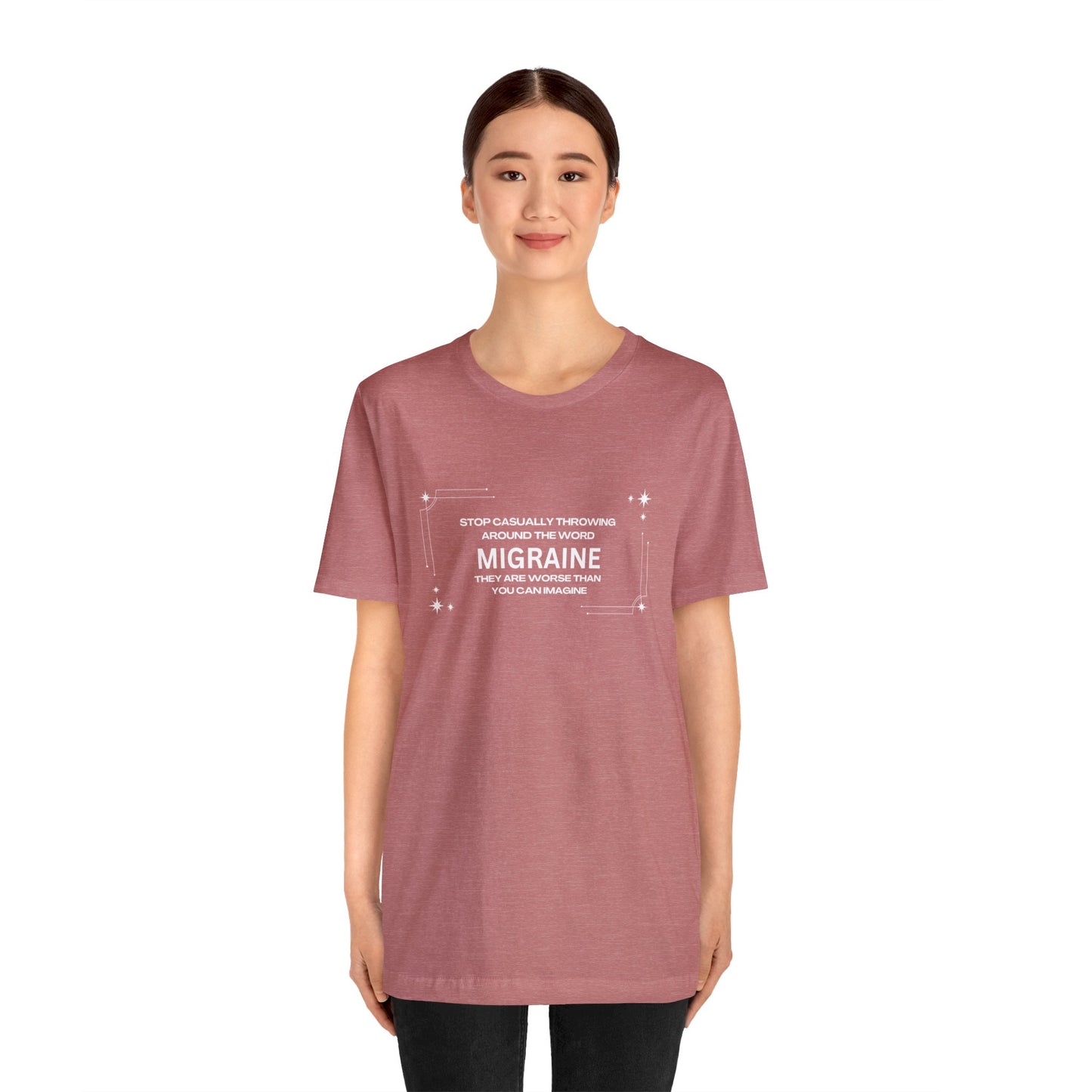 Unisex Migraine Day Invisible Illness Warrior T-Shirt