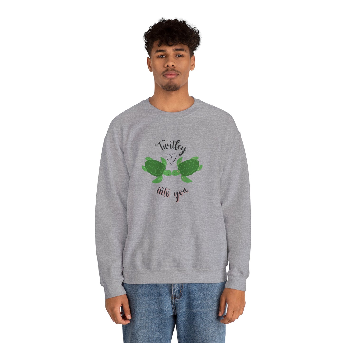 Unisex Cute Turtle Lover Turtley Into You Sweatshirt