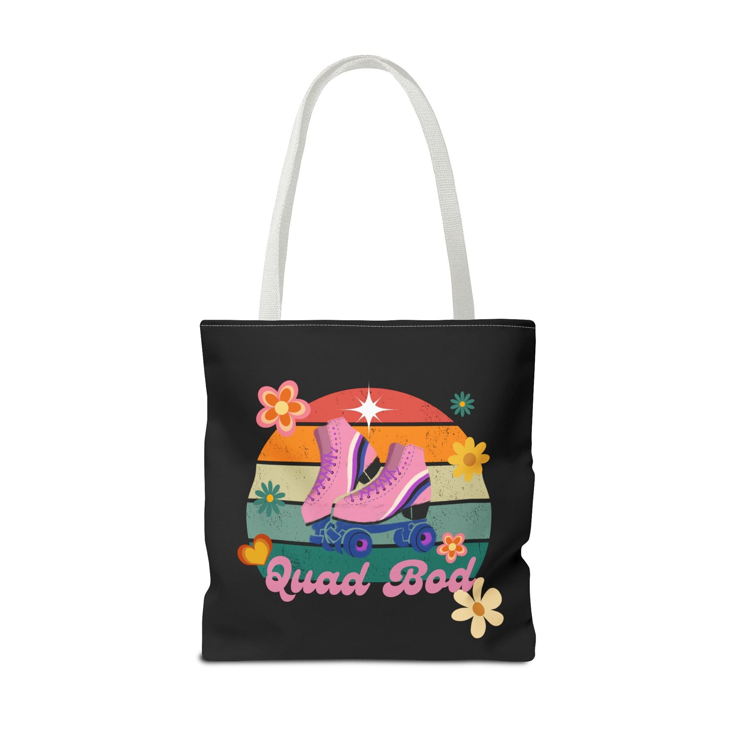 Unisex Retro Vibes Roller Skate Quad Bod Tote Bag