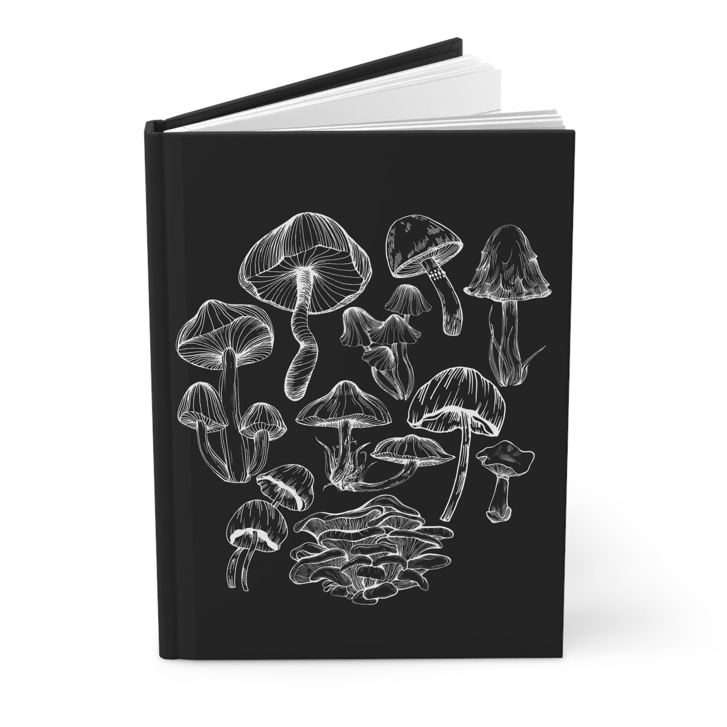 Hardcover Journal Mushroom Lover Fungi Print Toadstool Hardcover Journal